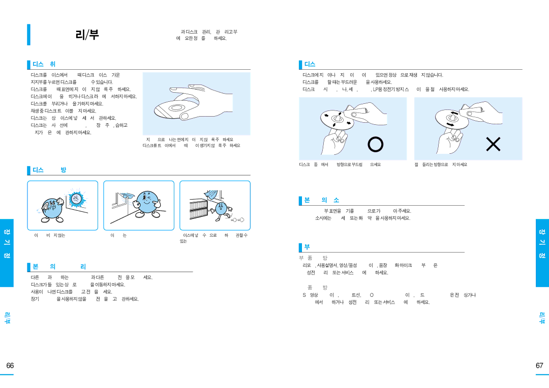 Samsung HT-DS105T, HT-DS100, HT-DS103T manual 7장 기타 정보 