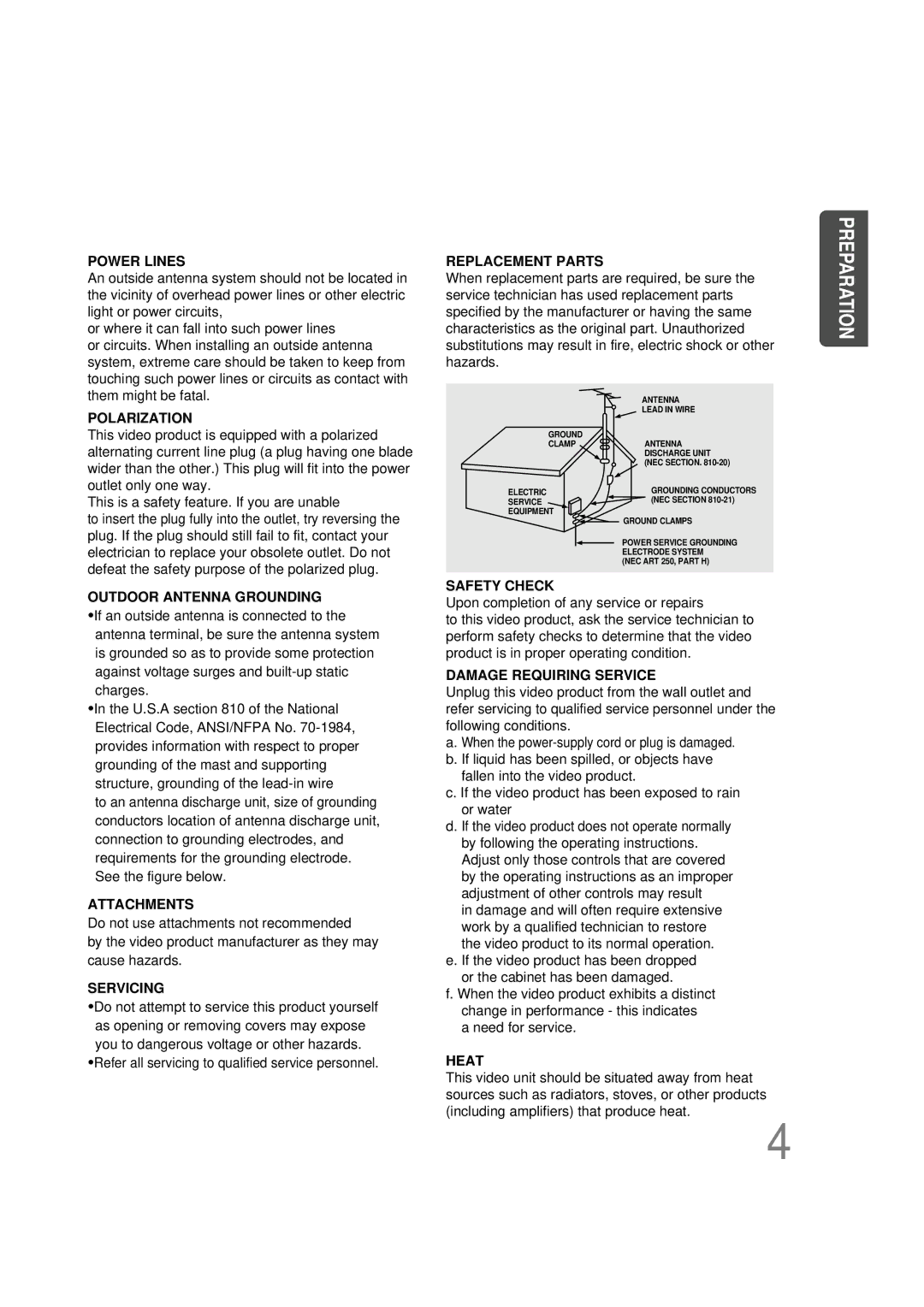Samsung HT-DS1000 instruction manual Power Lines 