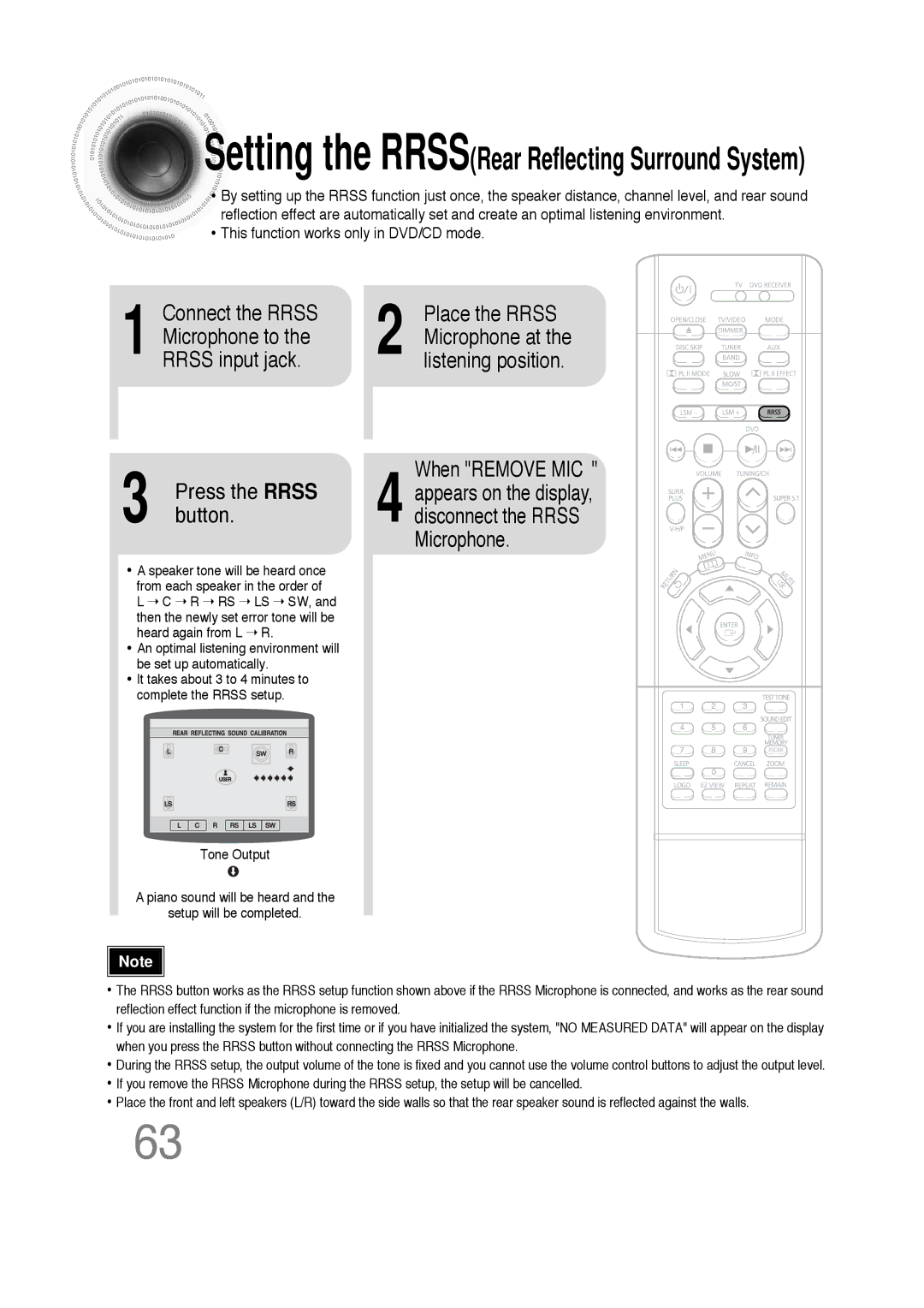 Samsung HT-DS660 instruction manual When Remove MIC 