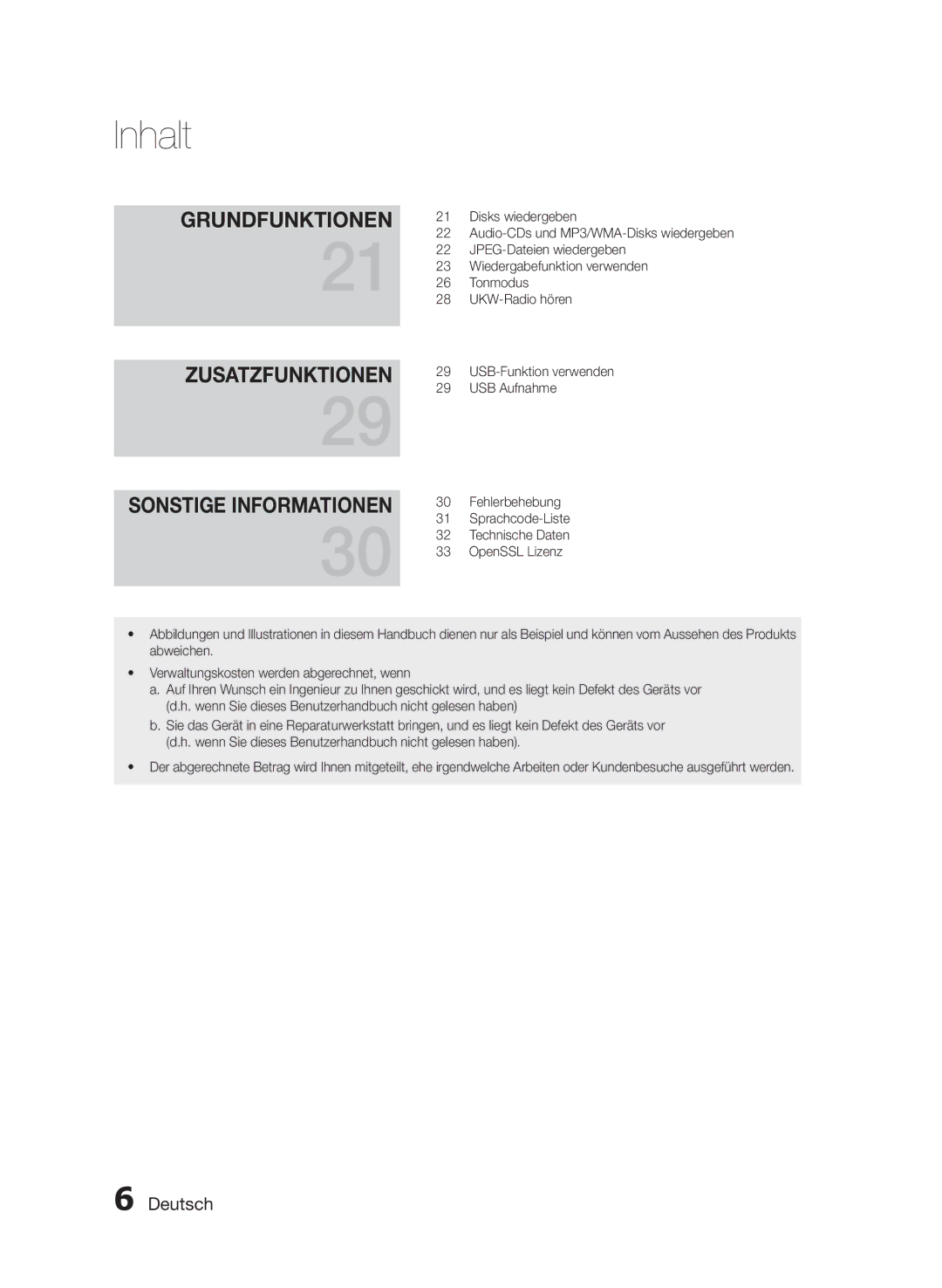 Samsung HT-E330/EN manual Grundfunktionen Zusatzfunktionen 