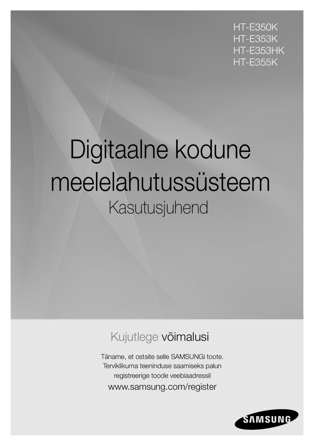 Samsung HT-E355K/RU manual Digitaalne kodune Meelelahutussüsteem 