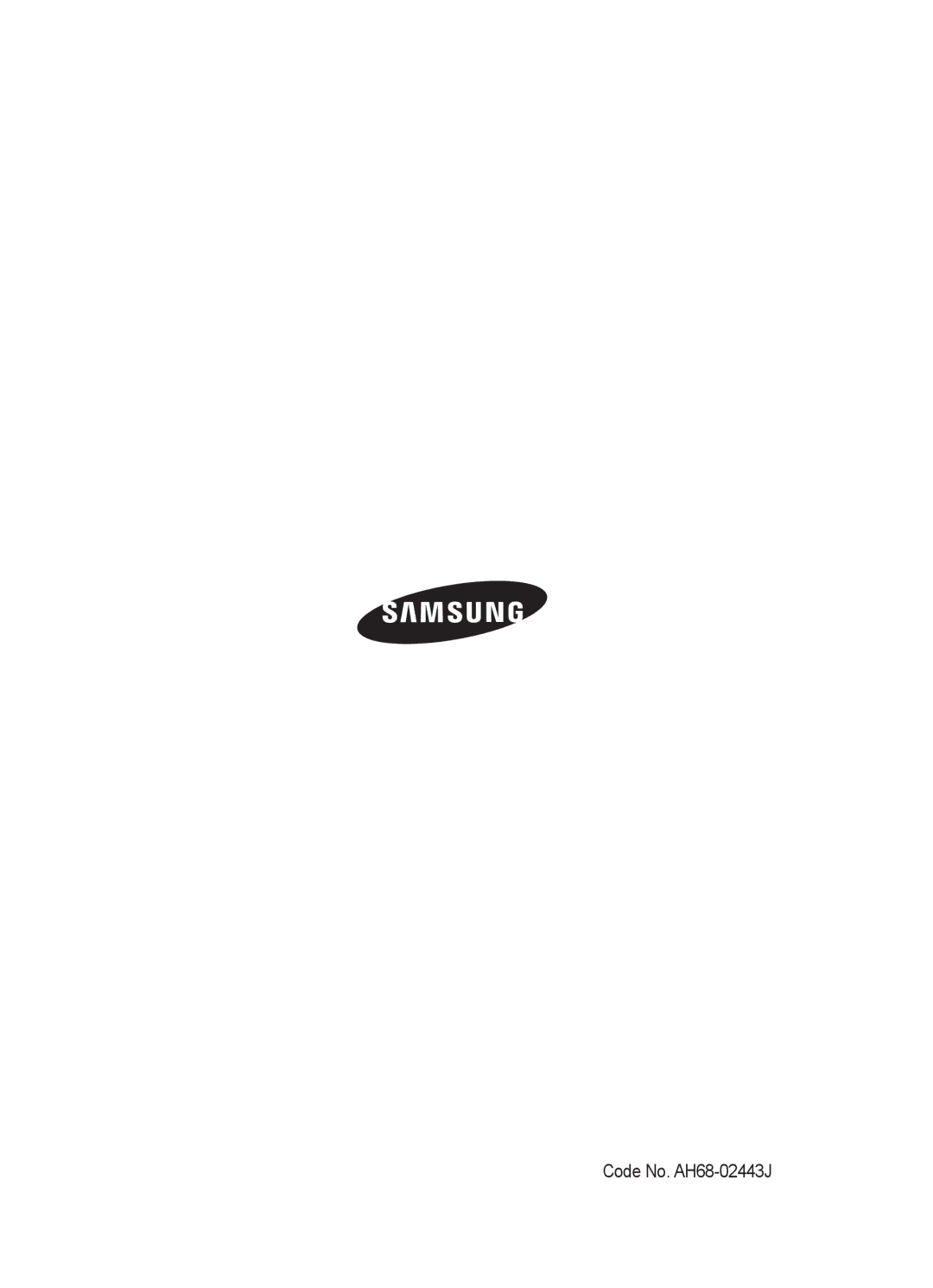 Samsung HT-E453HK/XV, HT-E455K/XV, HT-E453K/XV manual Code No. AH68-02443J 