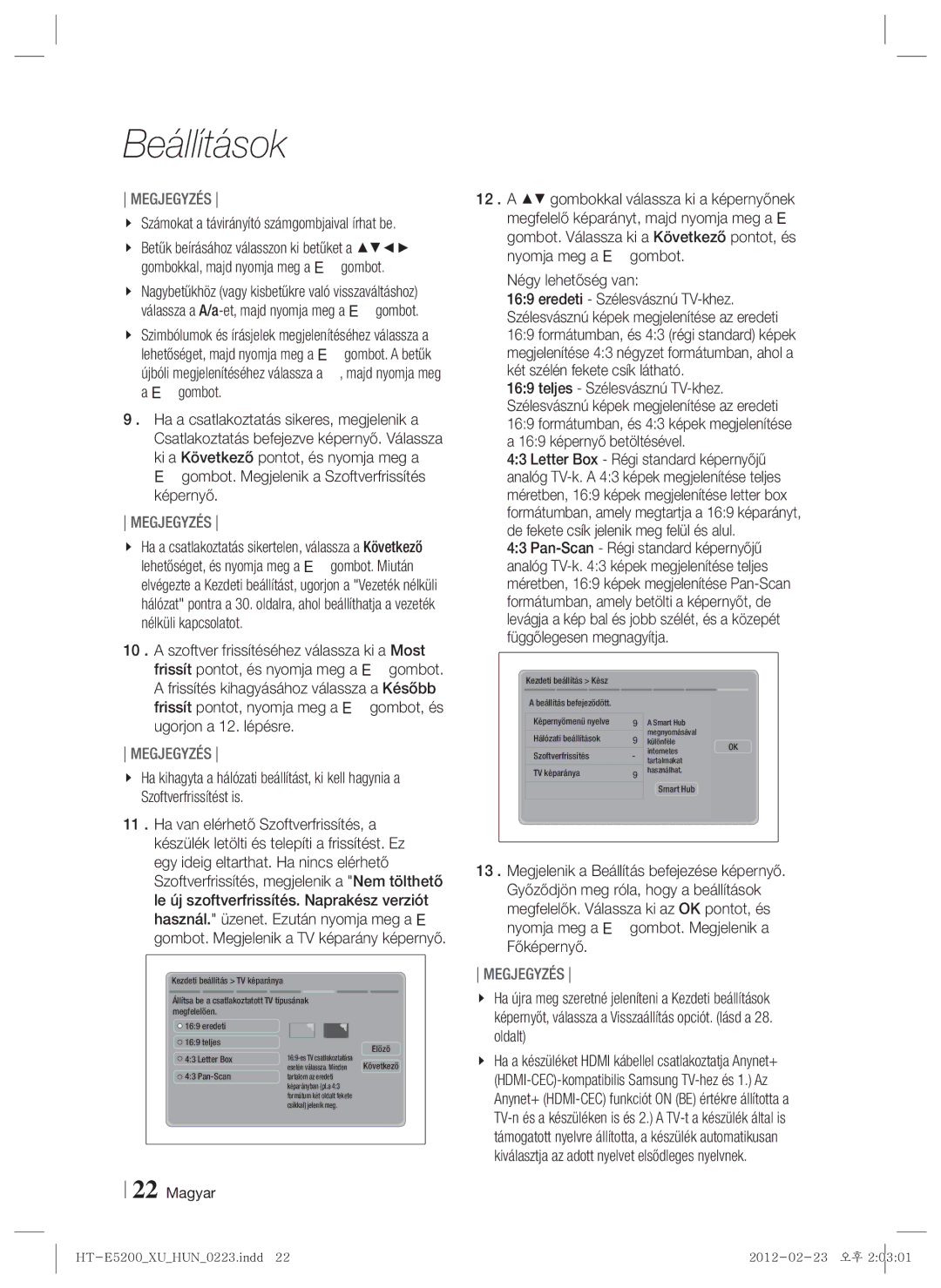 Samsung HT-E5200/EN manual Négy lehetőség van, Számokat a távirányító számgombjaival írhat be 