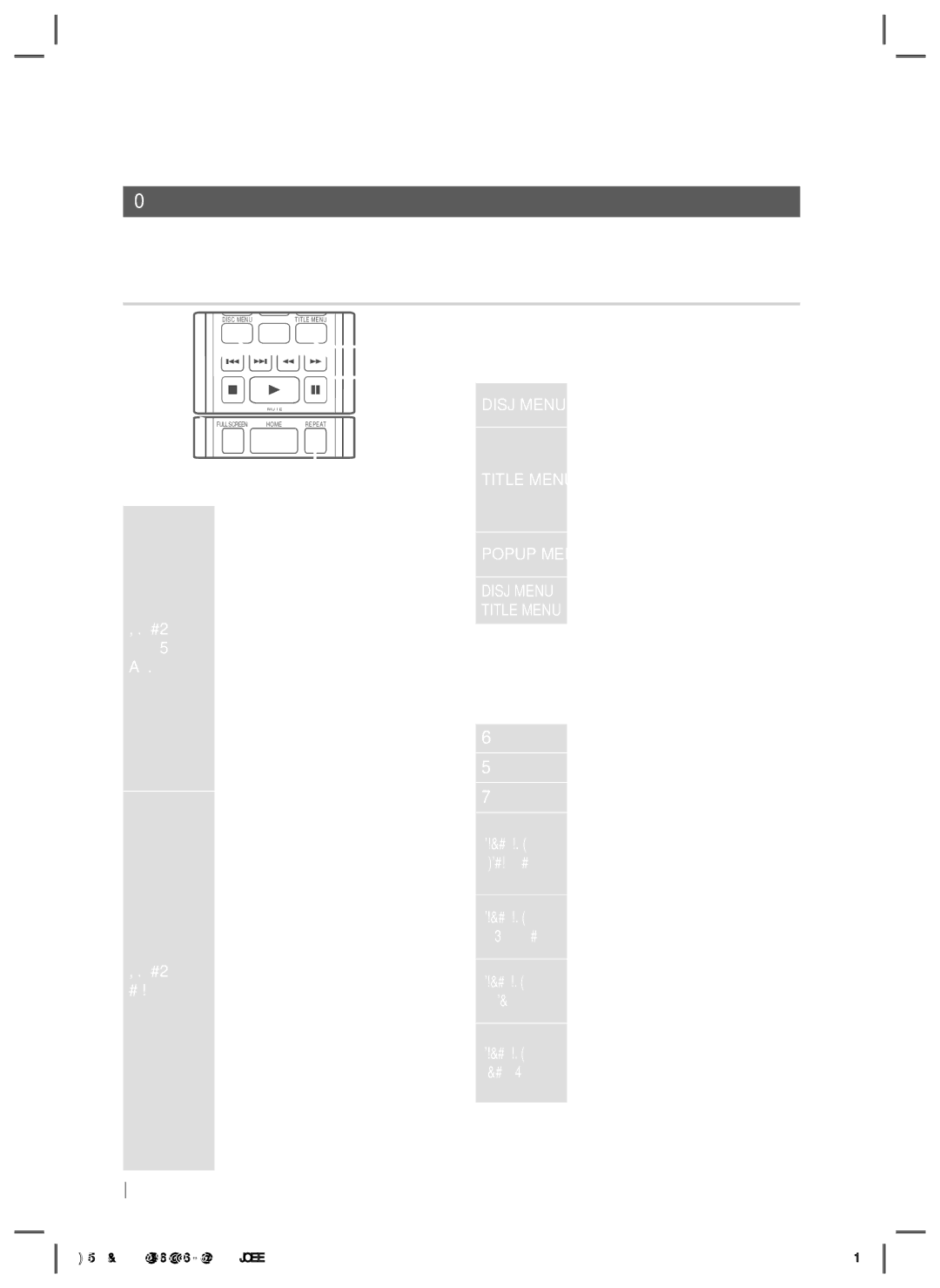 Samsung HT-E5200/EN manual Управление на възпроизвеждането на видеоклипове 