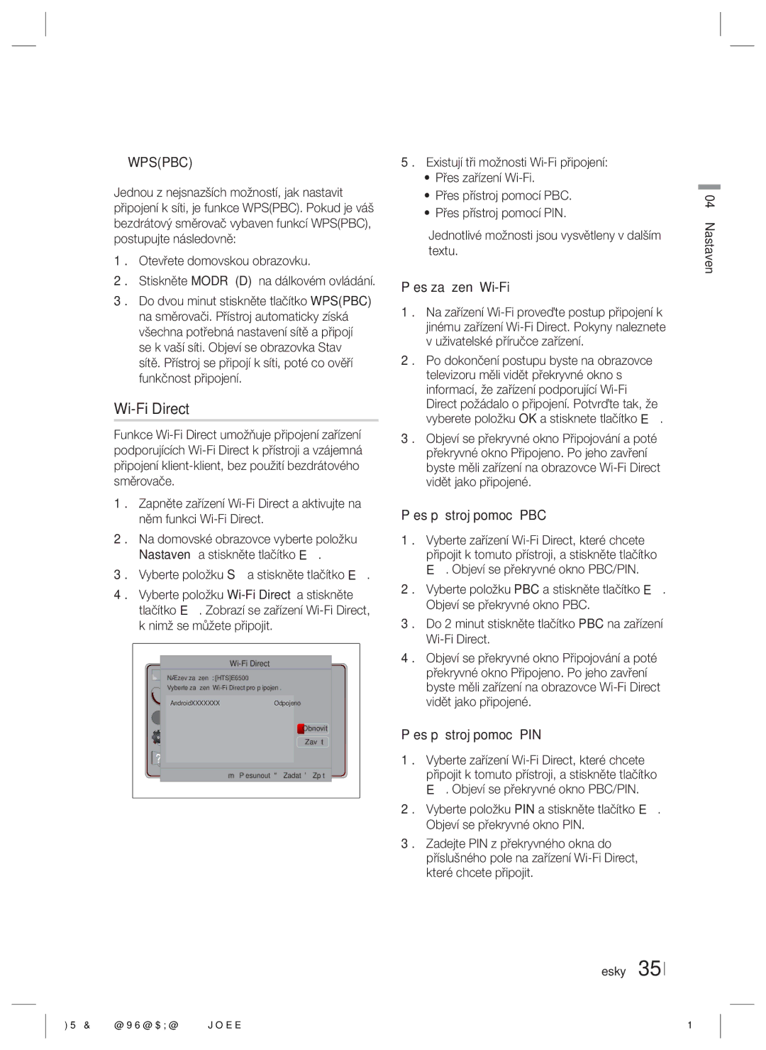 Samsung HT-E6500/EN manual System Zavřít Support Přesunout Zadat Zpět 