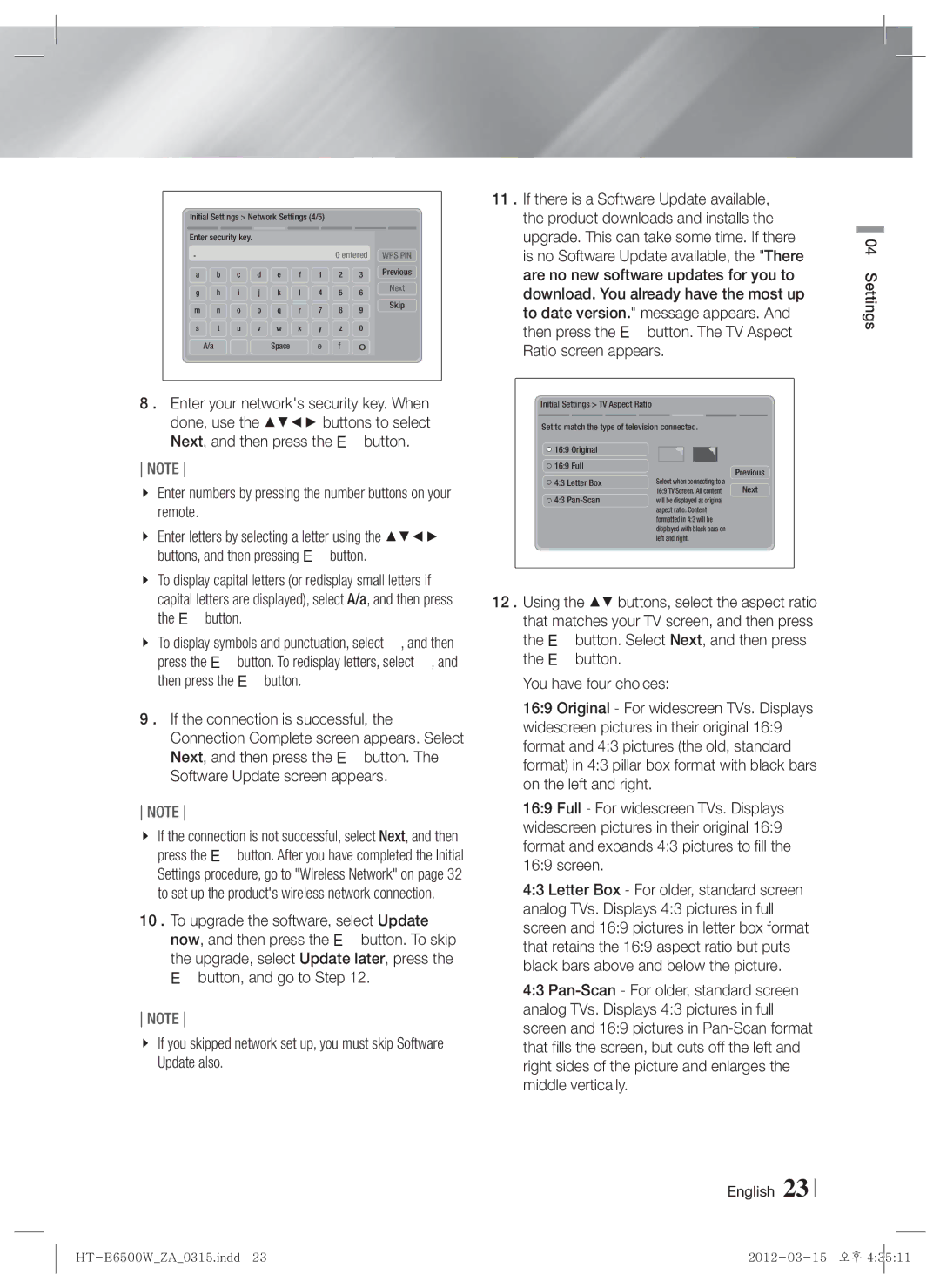 Samsung HTE6500WZA, HT-E6500W user manual Enter numbers by pressing the number buttons on your remote, Pan-Scan 