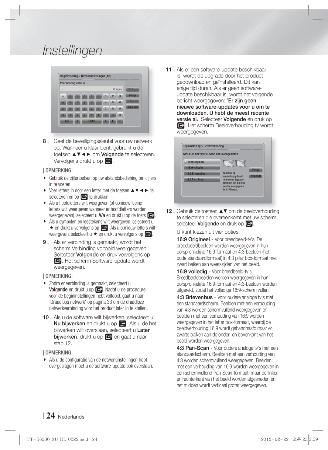 Samsung HT-E6500/EN, HT-E6500/XN manual Kunt kiezen uit vier opties 