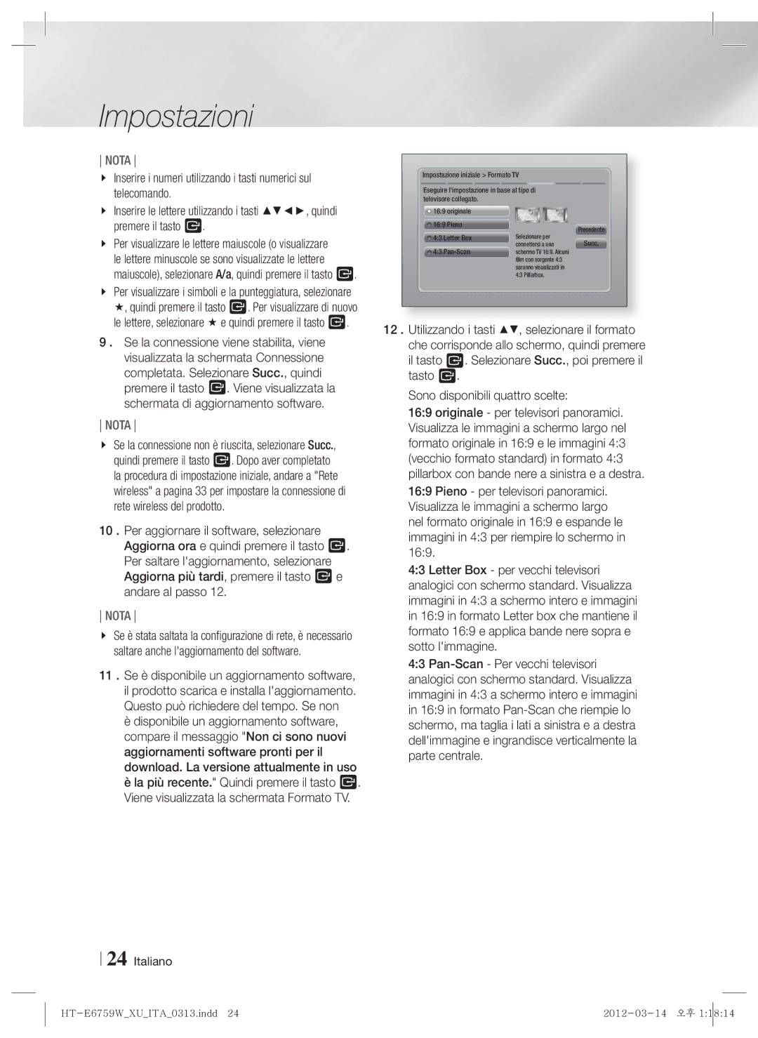 Samsung HT-E6759W/ZG manual Pan-Scan 