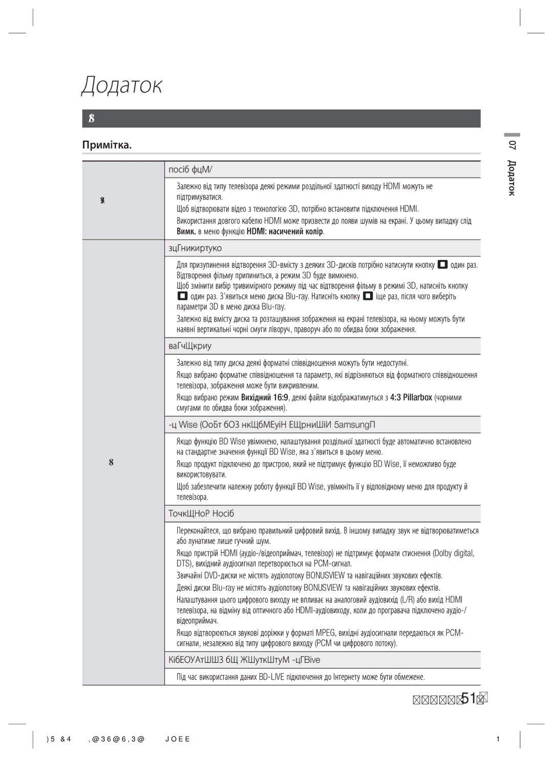 Samsung HT-ES4200K/RU manual Додаток, Додаткові відомості, Примітка, Підключення 