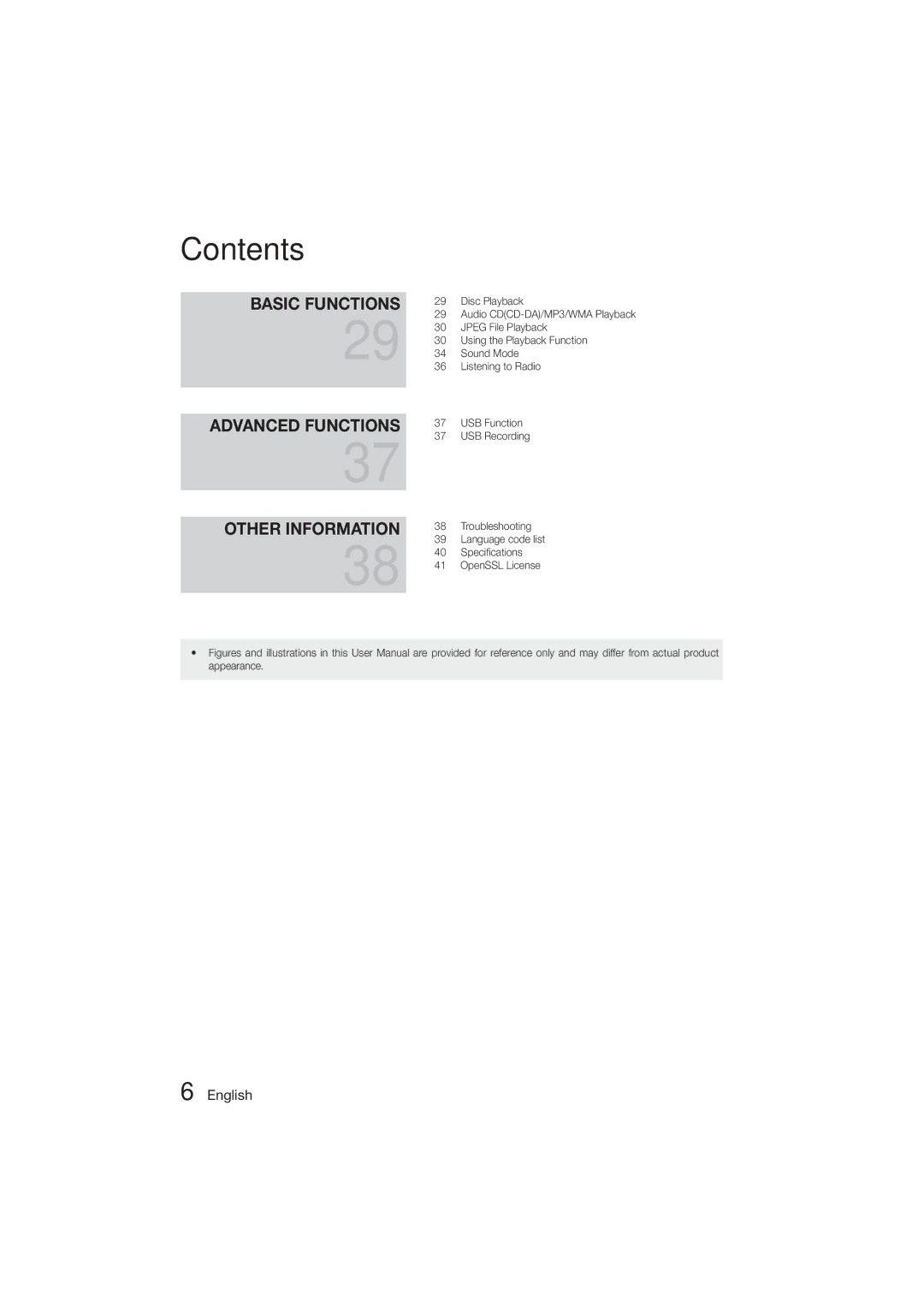 Samsung HT-ES455K/XV manual Disc Playback, Jpeg File Playback, Using the Playback Function, Sound Mode, Listening to Radio 