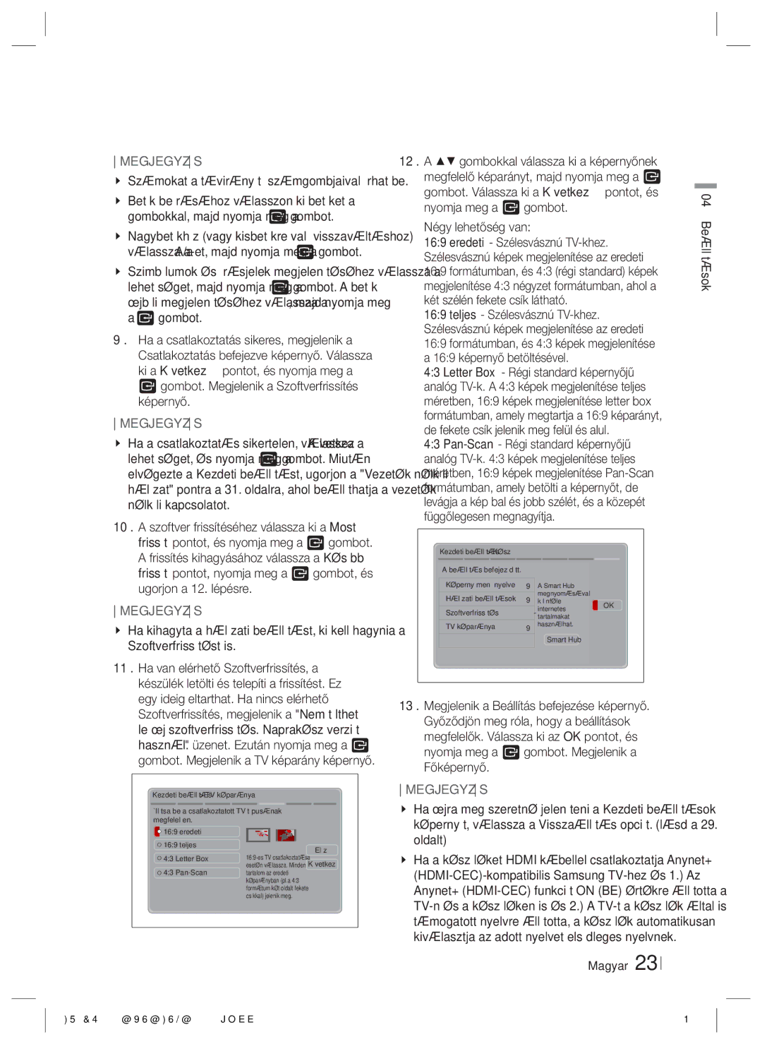 Samsung HT-ES6600/EN, HT-ES6200/EN manual Négy lehetőség van, Számokat a távirányító számgombjaival írhat be 