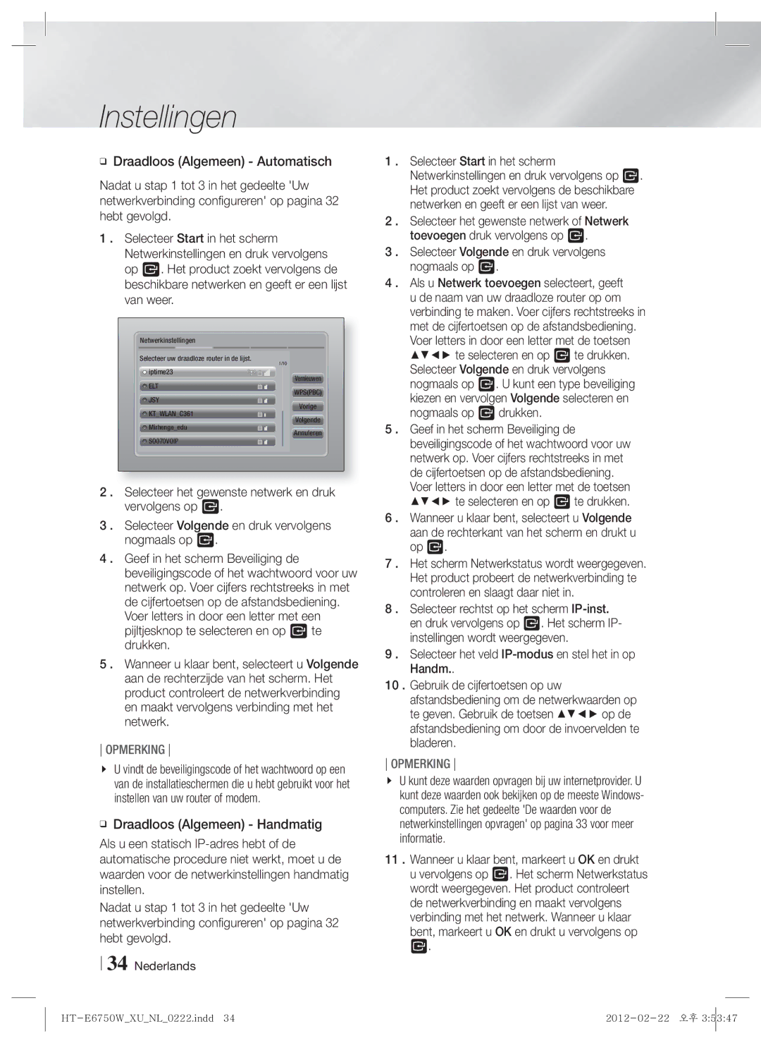 Samsung HT-ES6200/ZF, HT-ES6200/XN, HT-E6750W/XN, HT-ES6200/EN, HT-E6750W/TK, HT-E6750W/EN, HT-E6750W/ZF manual Annuleren 