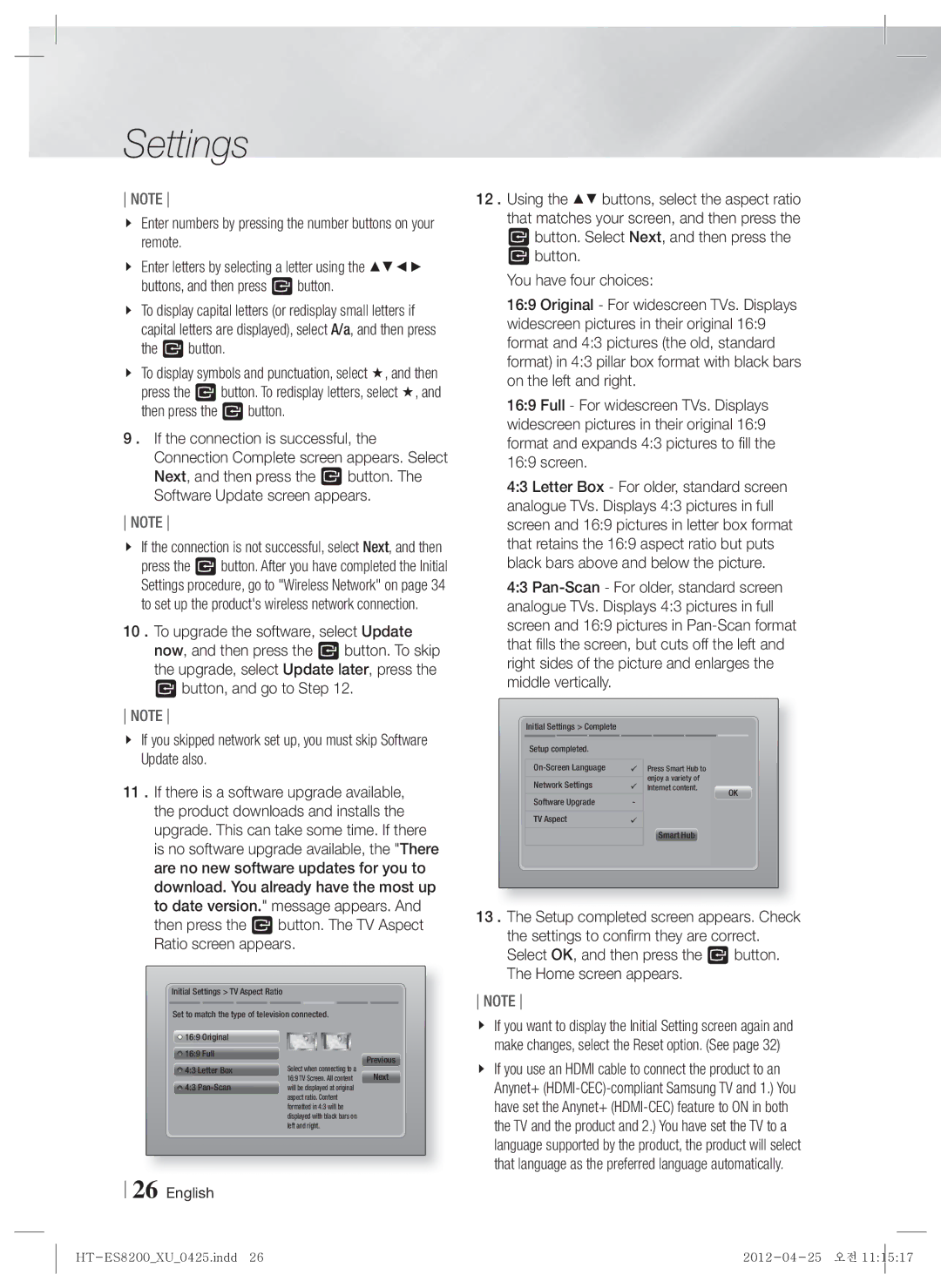 Samsung HT-ES8200/EN manual Enter numbers by pressing the number buttons on your remote, Button You have four choices 