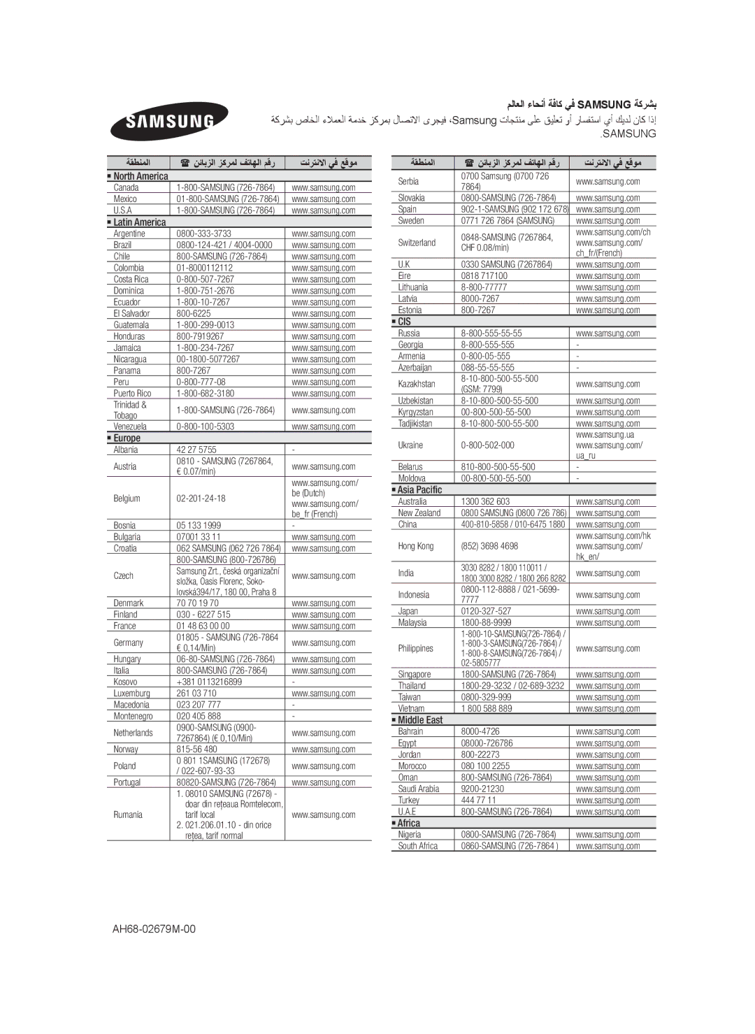 Samsung HT-F455BK/ZN, HT-F453HBK/SJ, HT-F455BK/SJ, HT-F450BK/SJ ﻢﻟﺎﻌﻟﺍ ءﺎﺤﻧﺃ ﺔﻓﺎﻛ ﻲﻓ Samsung ﺔﻛﺮﺸﺑ, ﺔﻘﻄﻨﻤﻟﺍ, ﺖﻧﺮﺘﻧﻻﺍ ﻲﻓ ﻊﻗﻮﻣ 