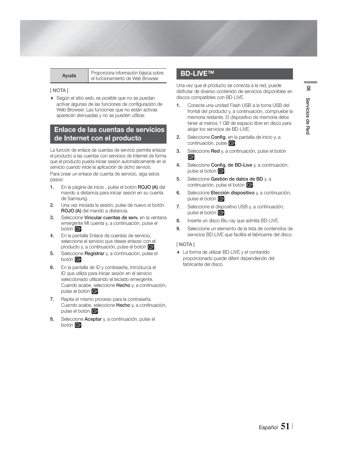 Samsung HT-F5550/ZF, HT-F5500/ZF, HT-F5530/ZF manual Ayuda 