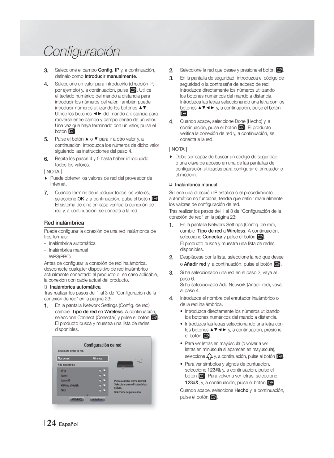 Samsung HT-FS5200/ZF, HT-FS5200/EN, HT-F5200/ZF Red inalámbrica, Puede obtener los valores de red del proveedor de Internet 