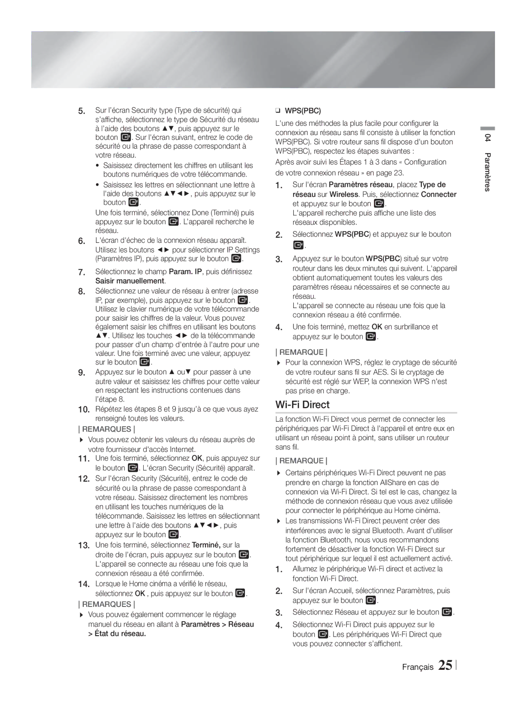 Samsung HT-F5200/ZF, HT-FS5200/EN, HT-FS5200/ZF manual Wi-Fi Direct 