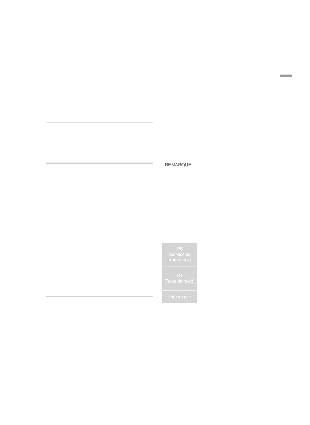 Samsung HT-FS9209/ZG manual Réglage Mono/Stéréo, Préréglage des stations, Propos de la radiodiffusion RDS 