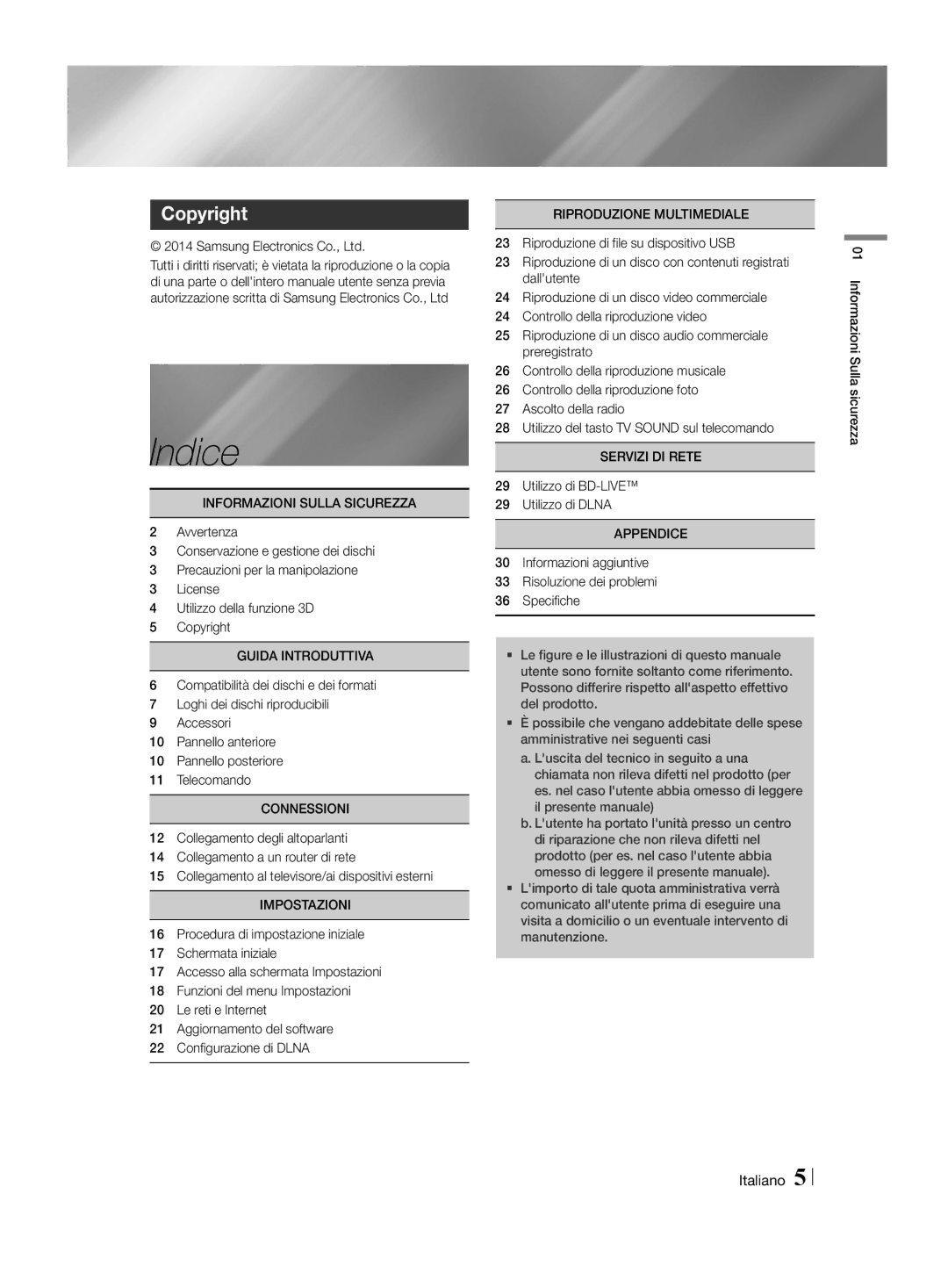 Samsung HT-H4550R/ZF, HT-H4550R/EN, HT-H4500R/EN, HT-H4500R/ZF manual Indice 