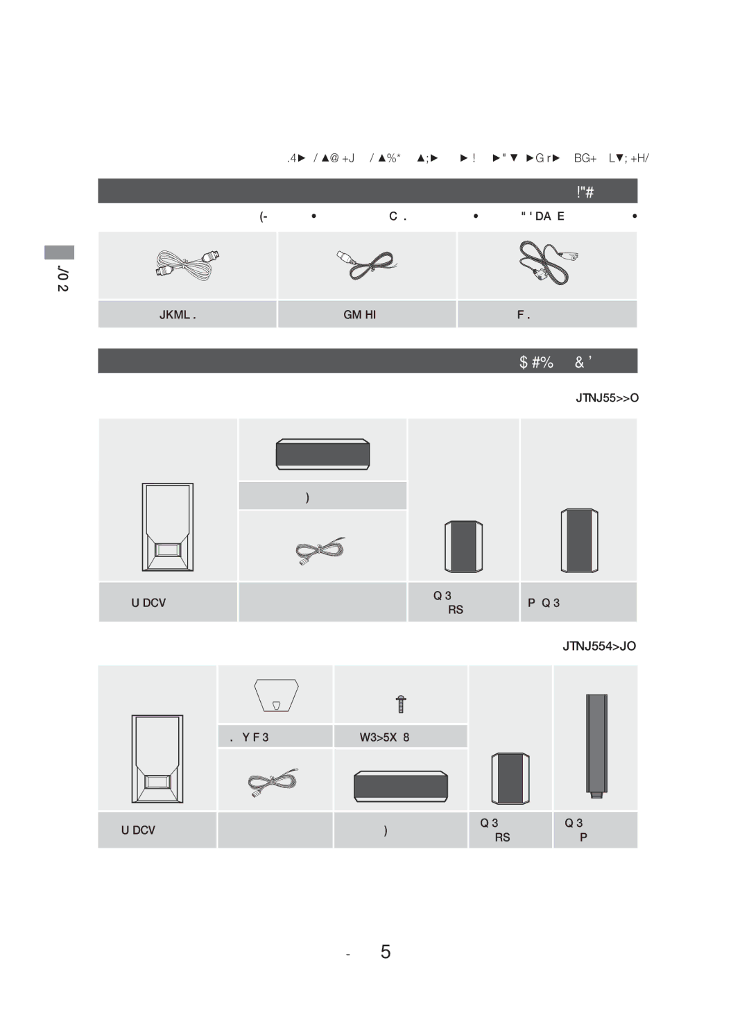 Samsung HT-H5550K/SJ manual ﻞﻴﻐﺸﺘﻟﺍ ﺀﺪﺑ, ﺕﺎﻘﺤﻠﻤﻟﺍ, ﺔﻋﺎﻤﺴﻟﺍ ﺕﺎﻧﻮﻜﻣ 