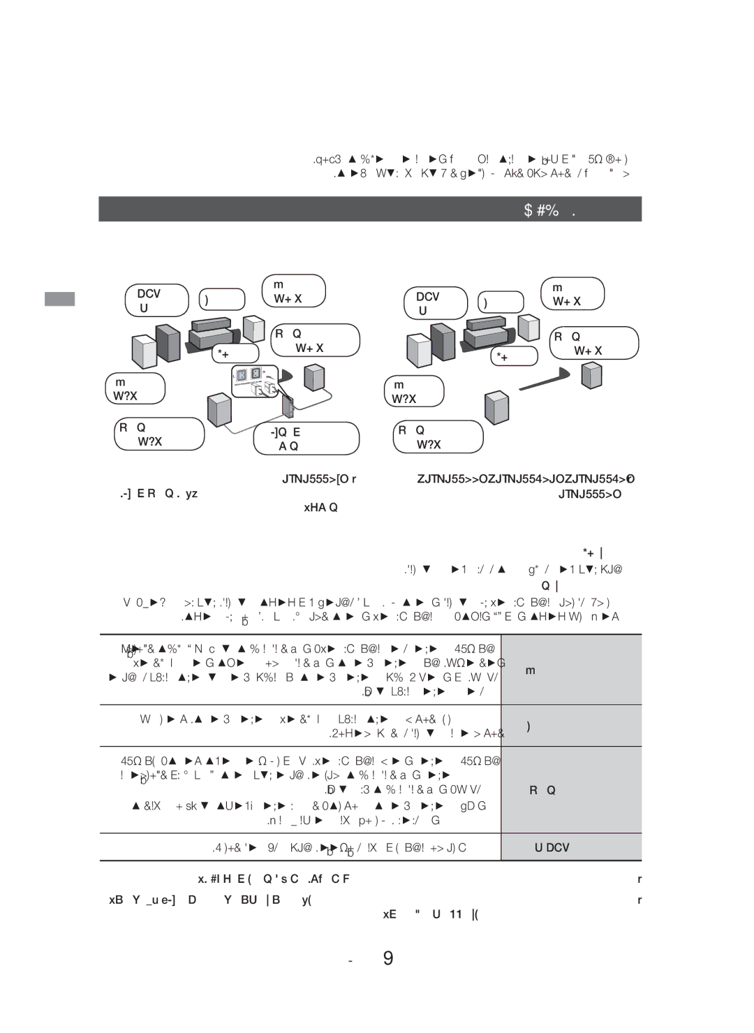 Samsung HT-H5550K/SJ manual ﺕﻼﻴﺻﻮﺘﻟﺍ, ﺕﺎﻋﺎﻤﺴﻟﺍ ﻞﻴﺻﻮﺗ 