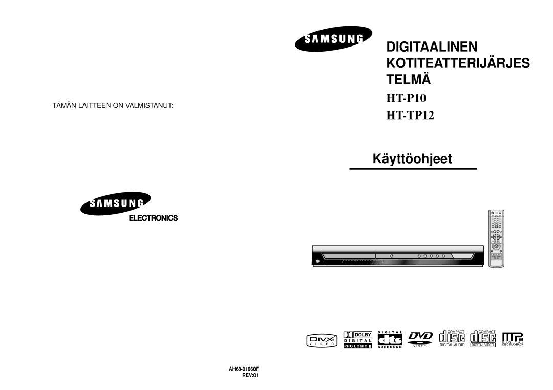 Samsung HT-P10R/EDC manual Käyttöohjeet 