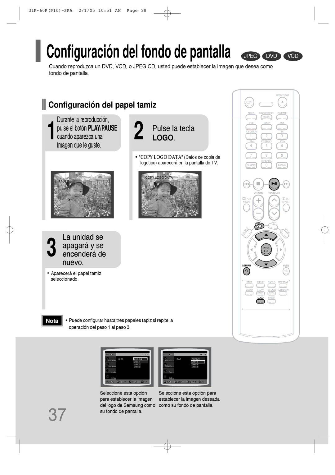 Samsung HT-P10R/ELS, HT-P10R/EDC manual La unidad se, Apagará y se encenderá de nuevo 