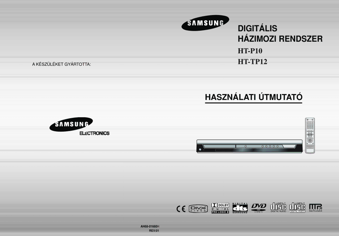 Samsung HT-P10R/EDC, HT-P10R/ELS, HT-TP12R/ELS manual Digitális, AH68-01660H 