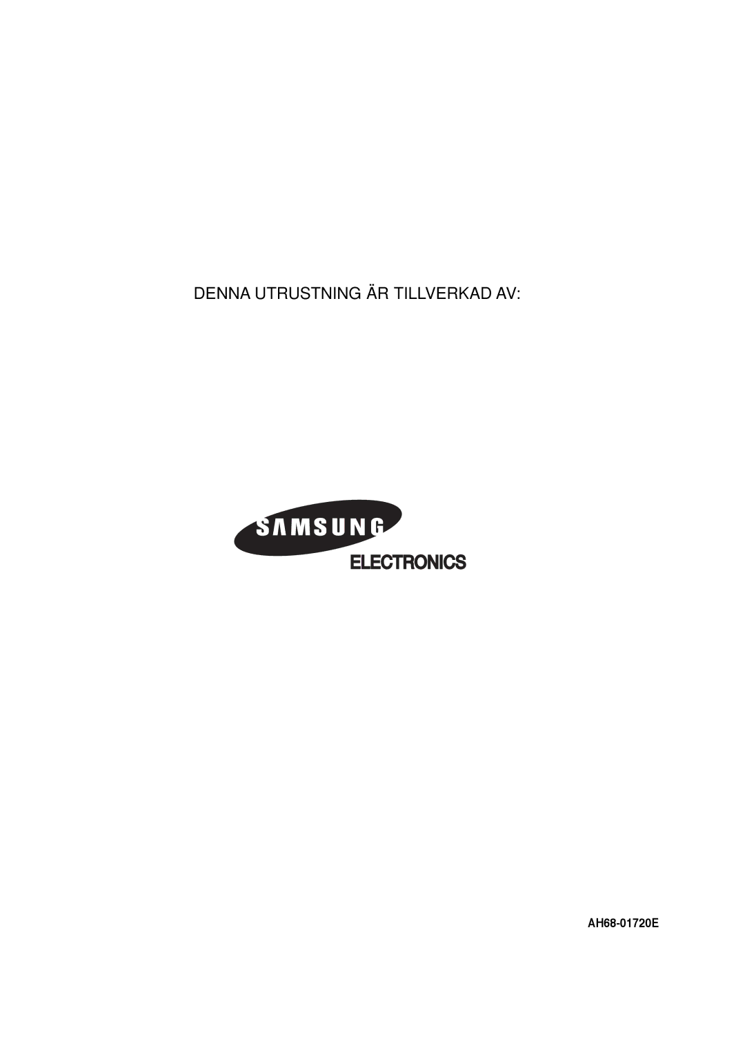 Samsung HT-P1200R/EDC, HT-P1200R/ELS manual AH68-01720E 