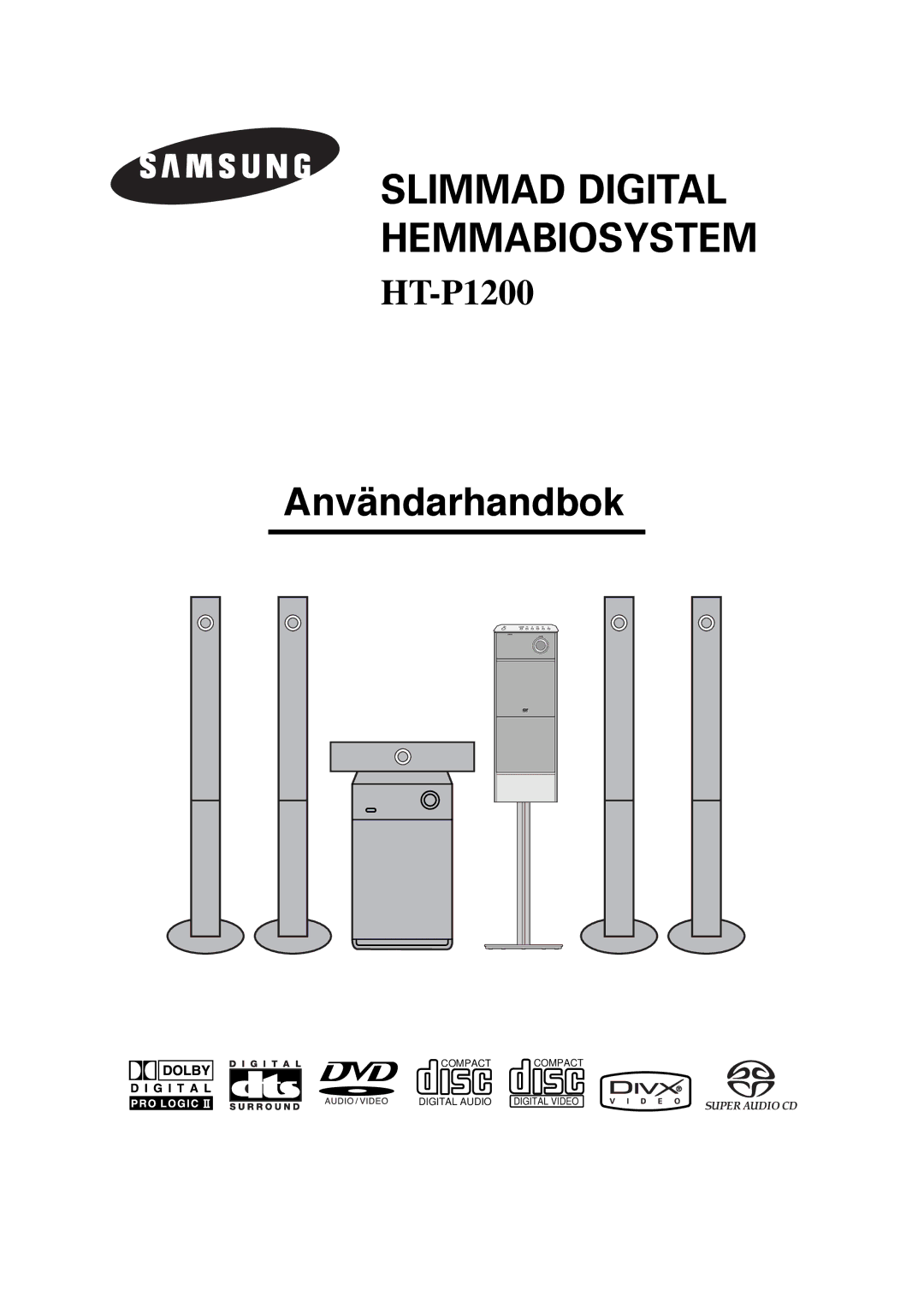 Samsung HT-P1200R/ELS, HT-P1200R/EDC manual Slimmad Digital Hemmabiosystem 