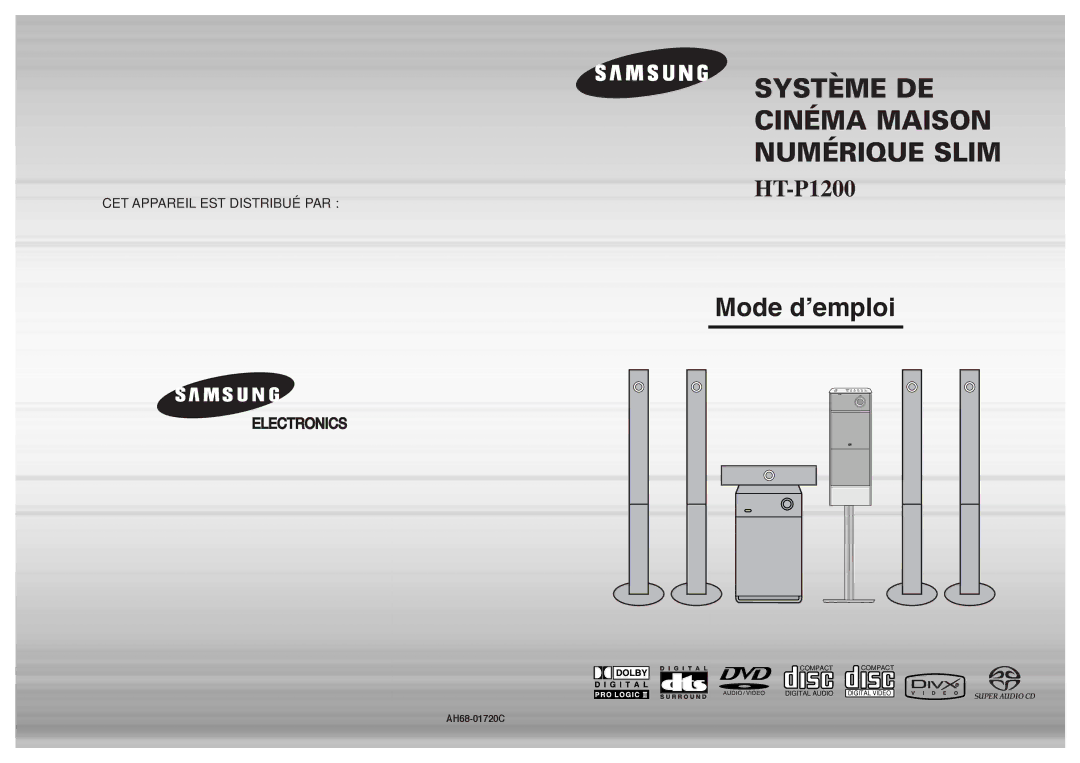 Samsung HT-P1200R/ELS manual Mode d’emploi 