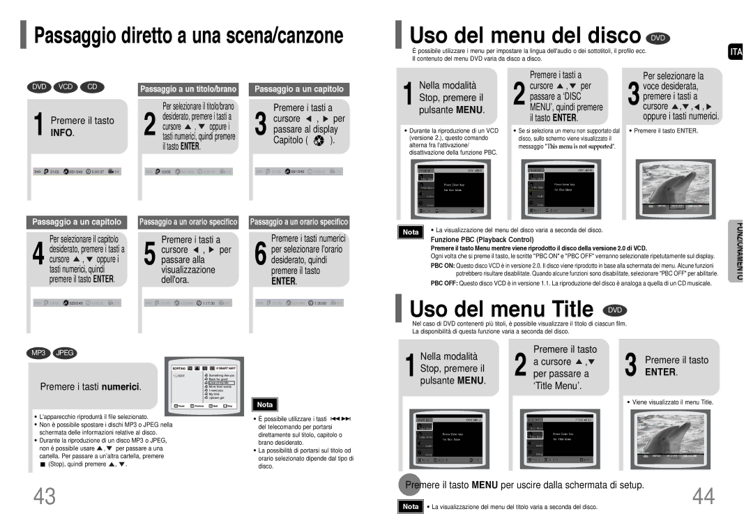 Samsung HT-P1200R/ELS Uso del menu del disco DVD, PremereINFO. il tasto, Nella modalità Stop, premere il pulsante Menu 