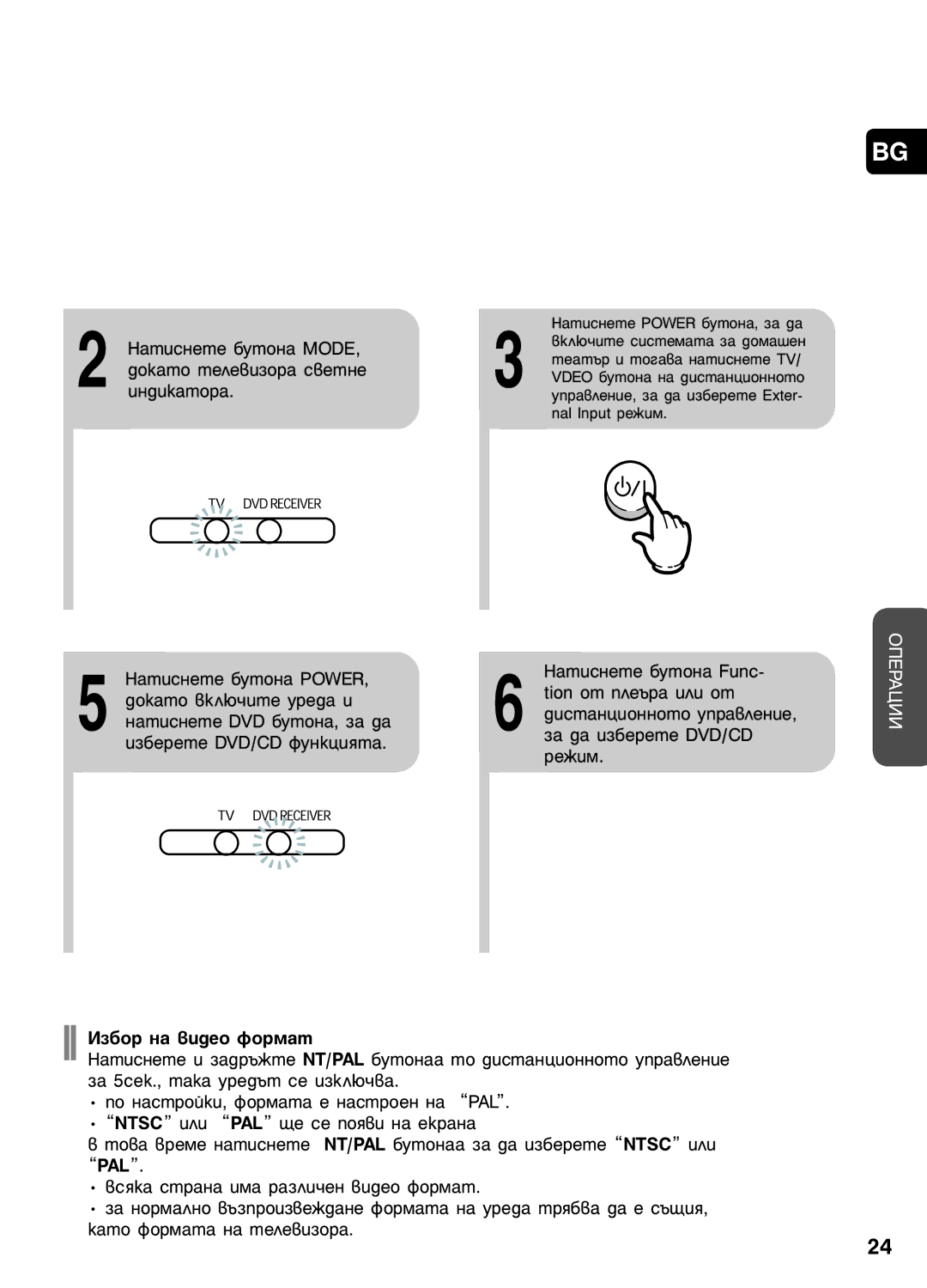 Samsung HT-P1200R/ELS manual Àá·Ó Ì‡ ‚Ë‰Âó Ùóï‡Ú, Ôó Ì‡Òúóèíë, Ùóï‡Ú‡ Â Ì‡Òúóâì Ì‡ Pal 