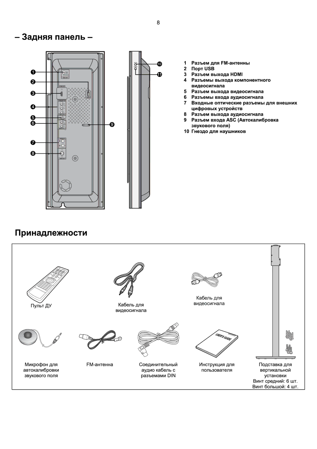 Samsung HT-P1200R/XFO manual Кабель для Видеосигнала 