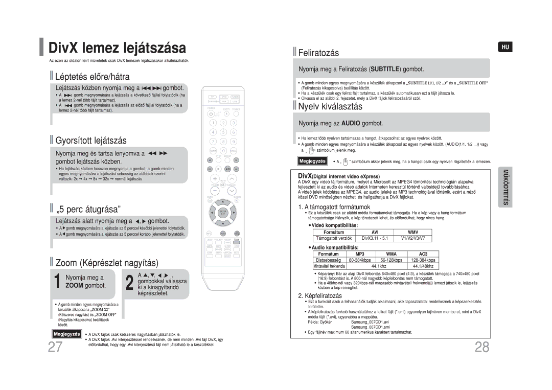 Samsung HT-Q100WR/ELS, HT-Q100T/XEH, HT-XQ100R/ELS, HT-XQ100T/XEF, HT-Q100T/XEF, HT-Q100R/ELS, HT-Q100T/XET, HT-XQ100T/XET manual 