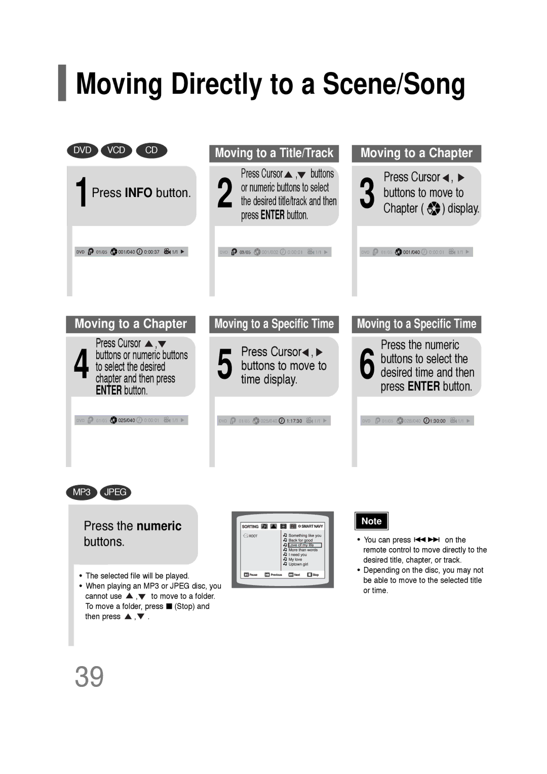 Samsung HT-Q20, HT-TQ22 instruction manual 1Press Info button, Time display, Press the numeric 