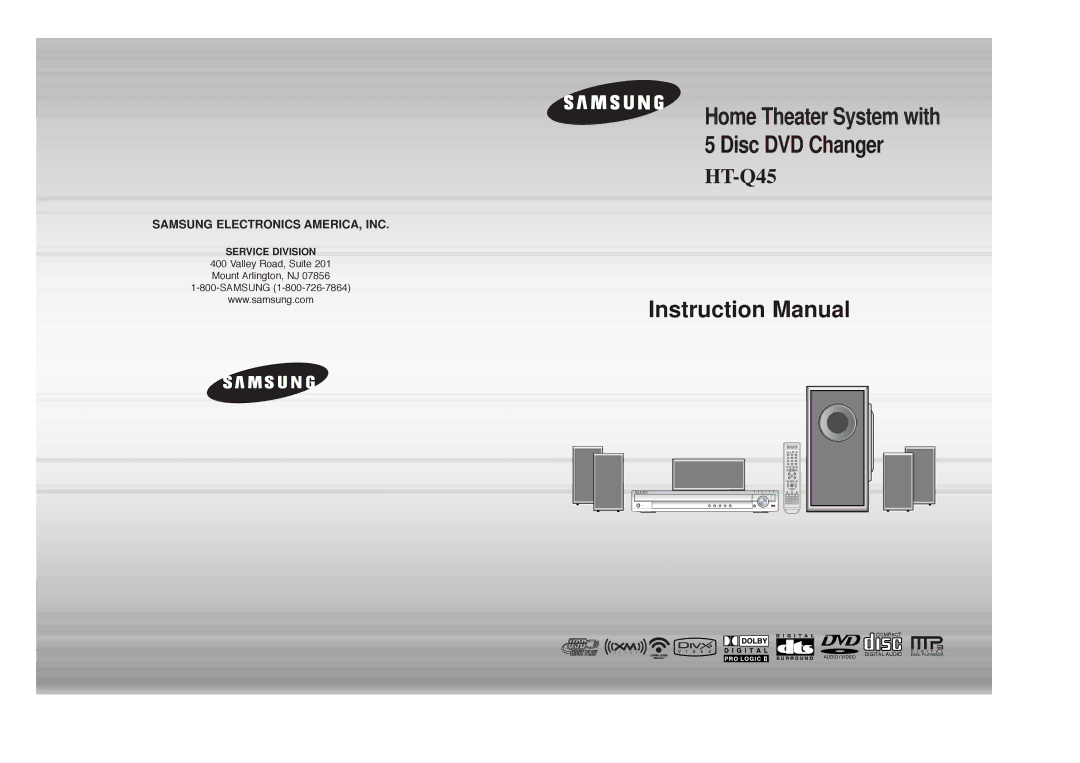 Samsung HT-Q45 instruction manual 