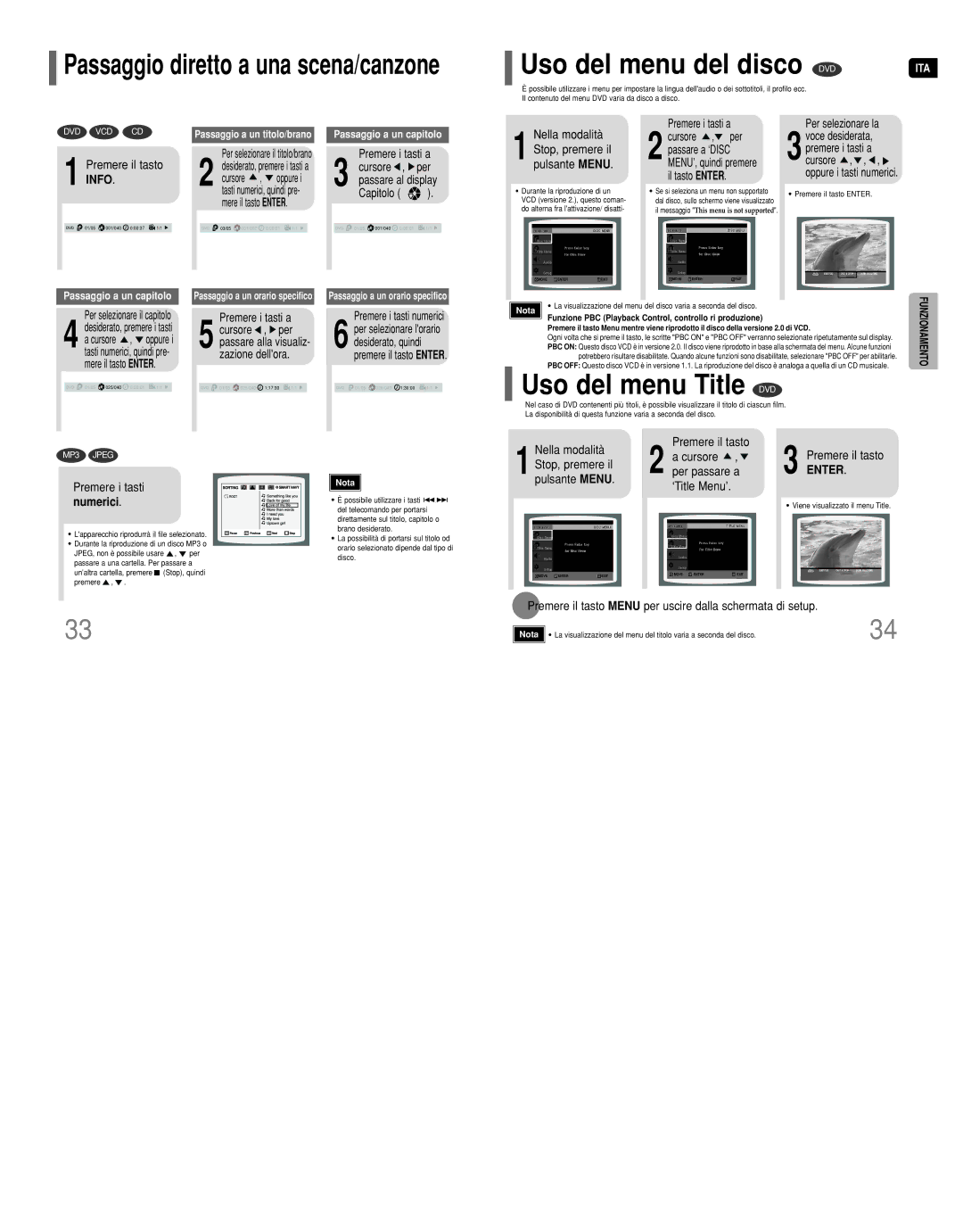 Samsung HT-Q9R/ELS manual Uso del menu Title DVD, Numerici 