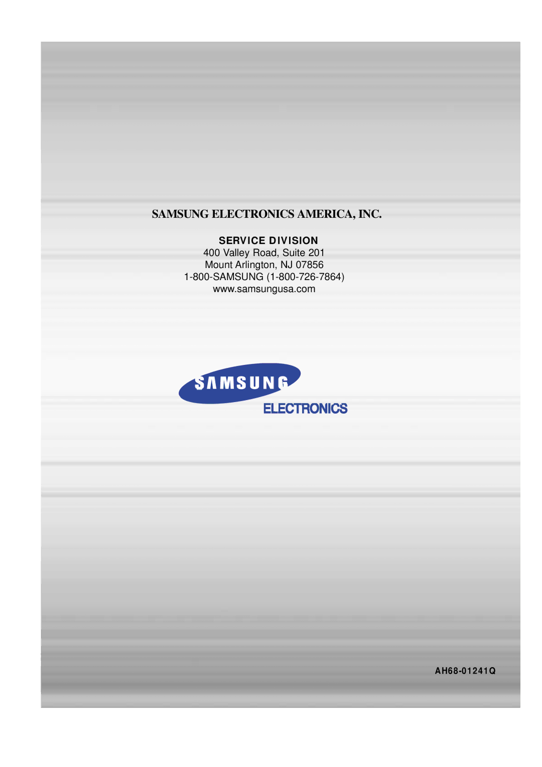 Samsung HT-SK6 instruction manual AH68-01241Q 