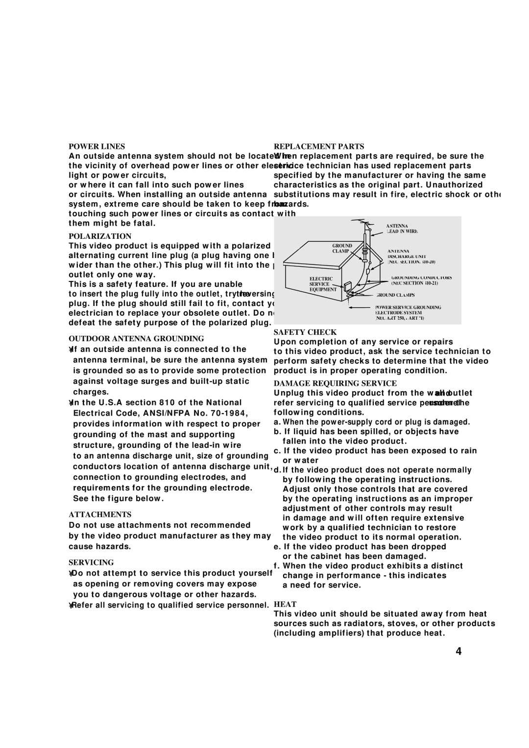 Samsung HT-SK6 instruction manual Power Lines 