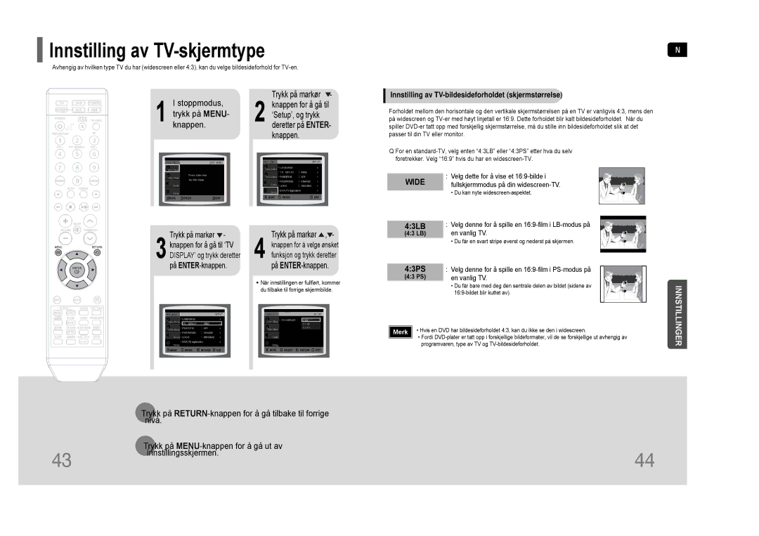 Samsung HT-THQ25R/ELS, HT-THQ22R/ELS manual 43LB, 43PS 