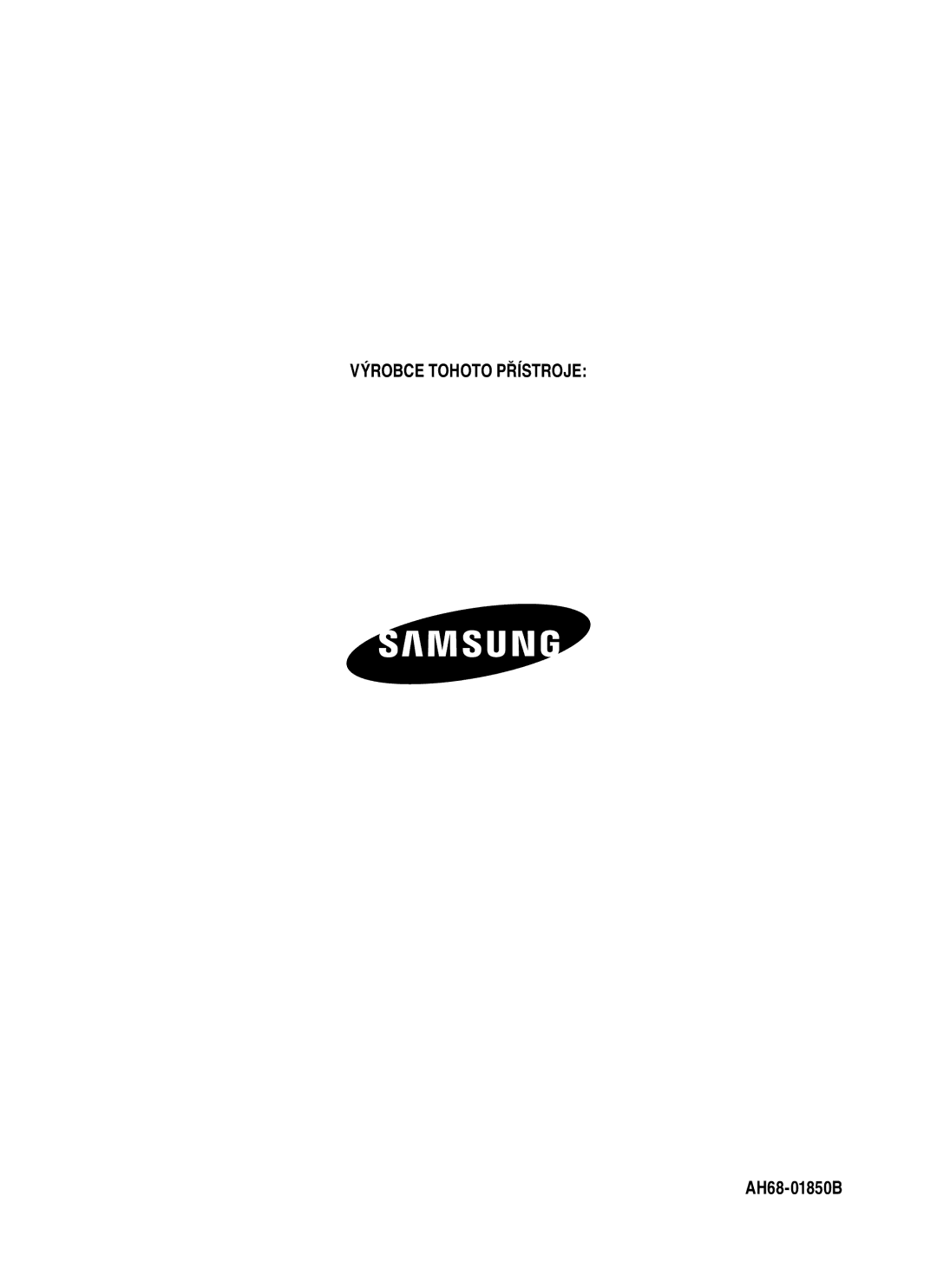 Samsung HT-TQ22R/ELS, HT-Q20R/ELS manual Výrobce Tohoto Přístroje 