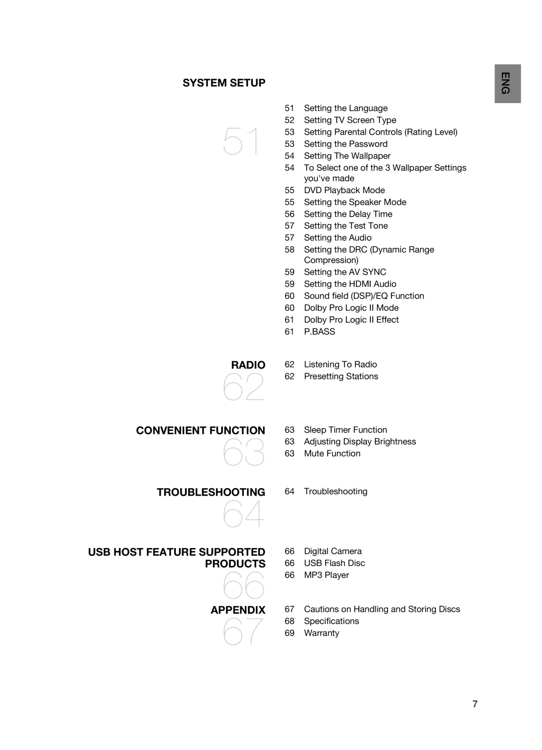 Samsung HT-TWZ315 manual Setting the Language, Setting TV Screen Type, Setting Parental Controls Rating Level, Youve made 