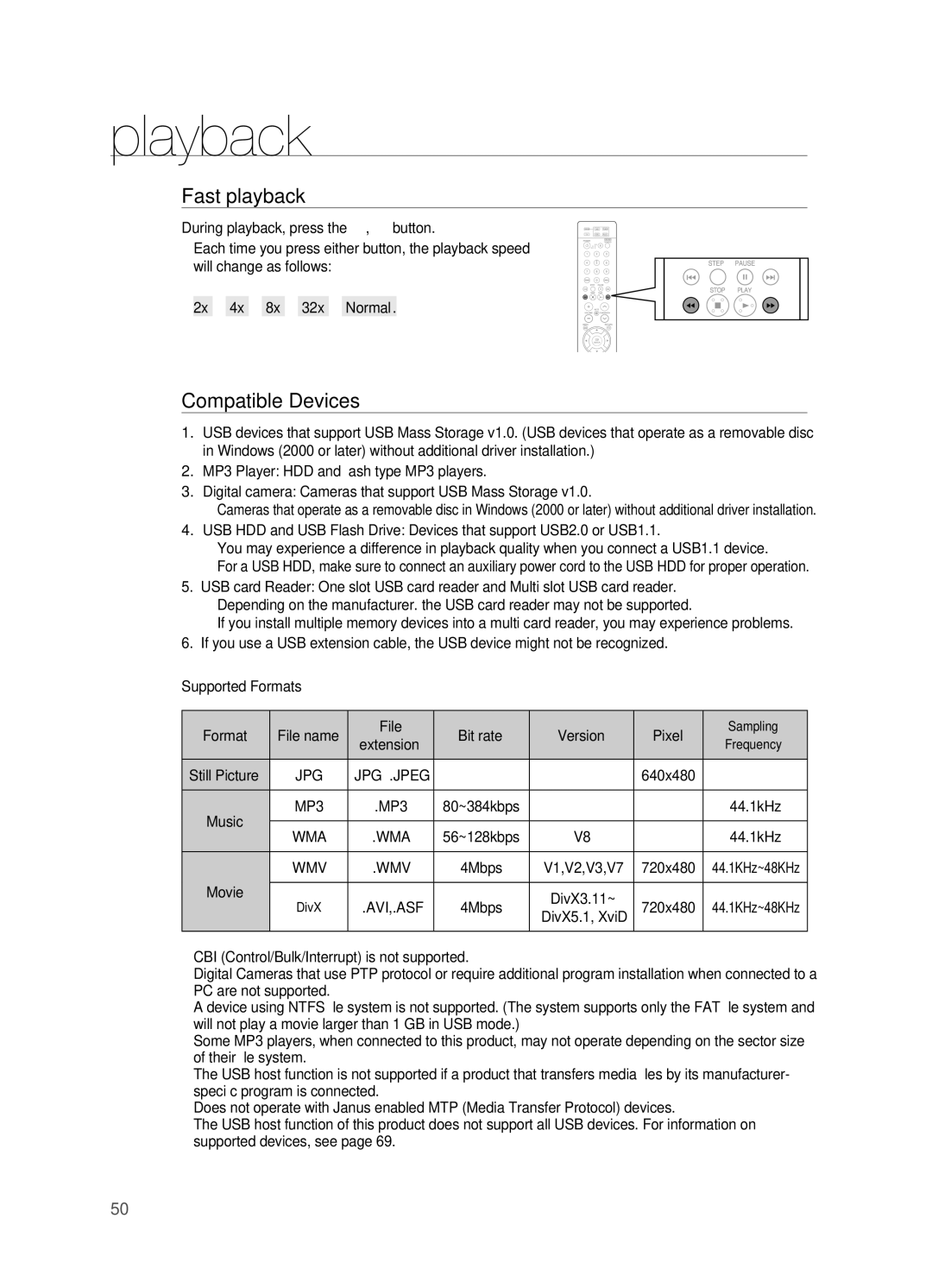 Samsung HT-TWZ415 user manual Compatible Devices, Movie 