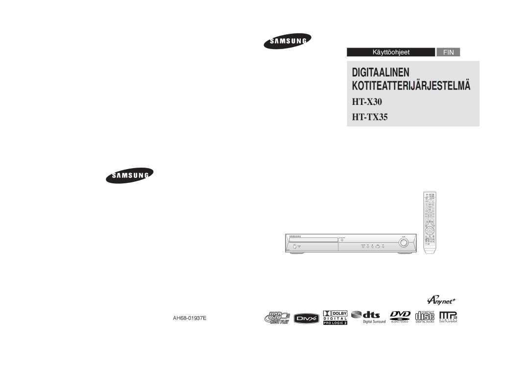 Samsung HT-X30R/XEE, HT-TX35R/XEE manual 