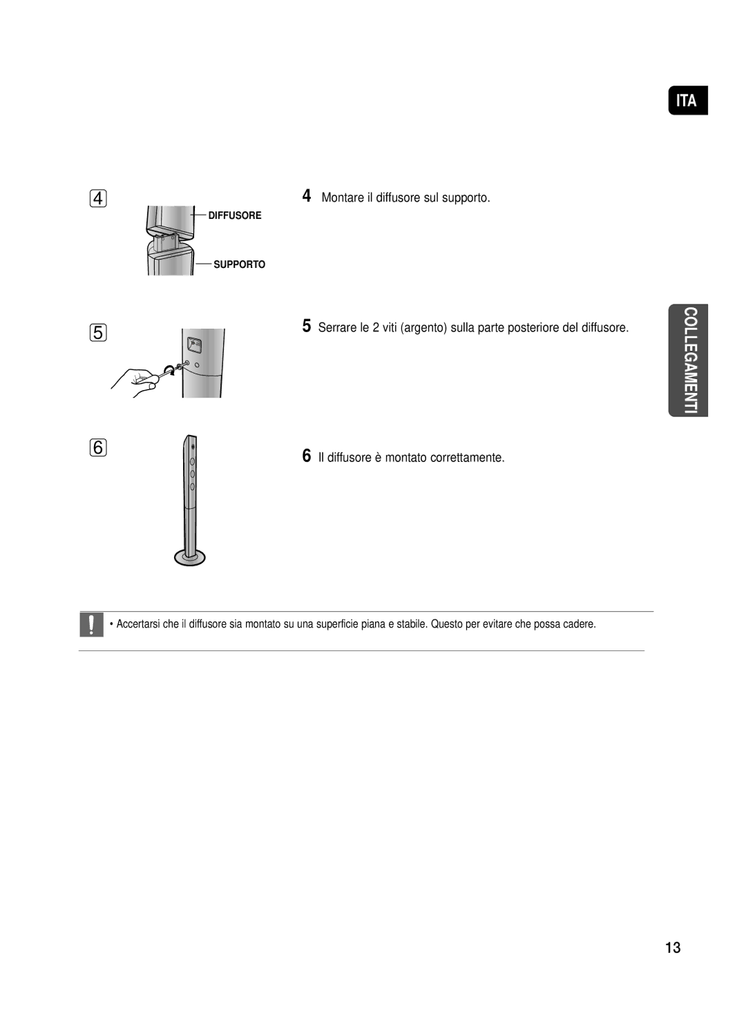 Samsung HT-TX500R/XET manual Collegamenti 