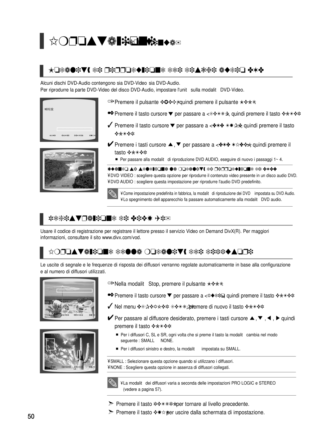 Samsung HT-TX500R/XET manual Modalità di riproduzione dei dischi audio DVD 