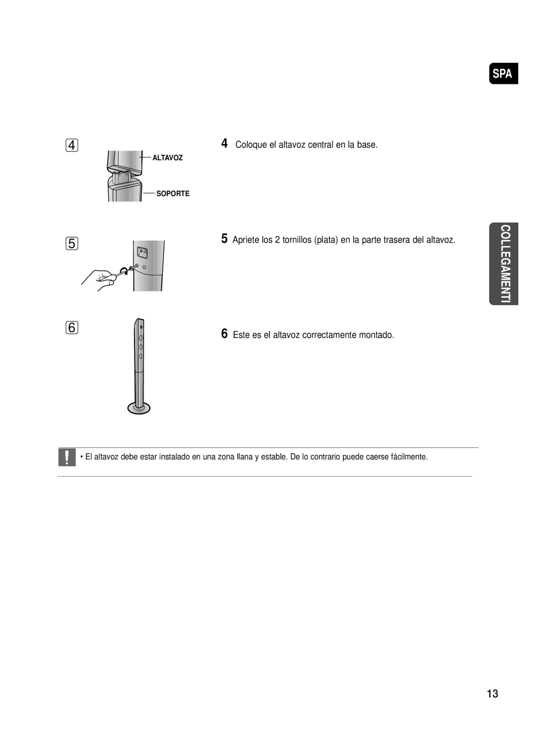 Samsung HT-TX500R/XET manual Collegamenti 