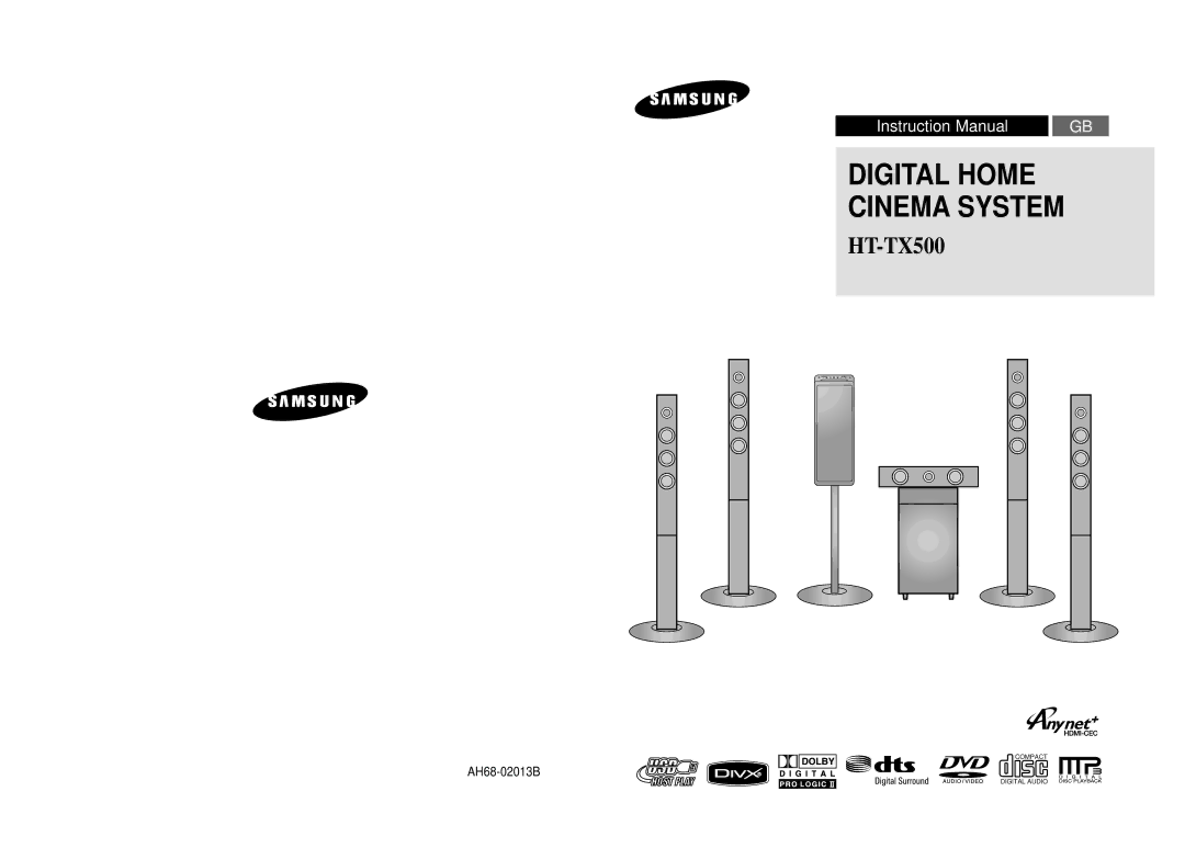 Samsung HT-TX500R/XEE manual Digital HEMMABIO-SYSTEM 