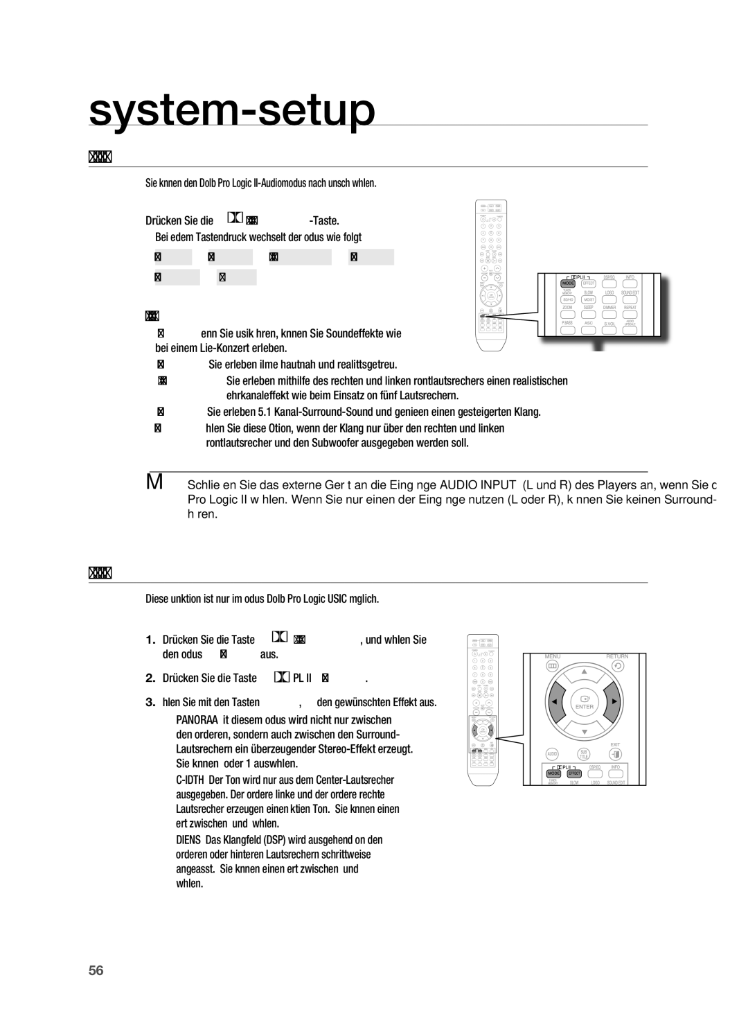 Samsung HT-TX715T/XEF, HT-TX715T/EDC, HT-X715T/EDC, HT-X715T/XEU manual DoLBY PRo LoGIC II-MoDUS, DoLBY PRo LoGIC II-EFFEKT 